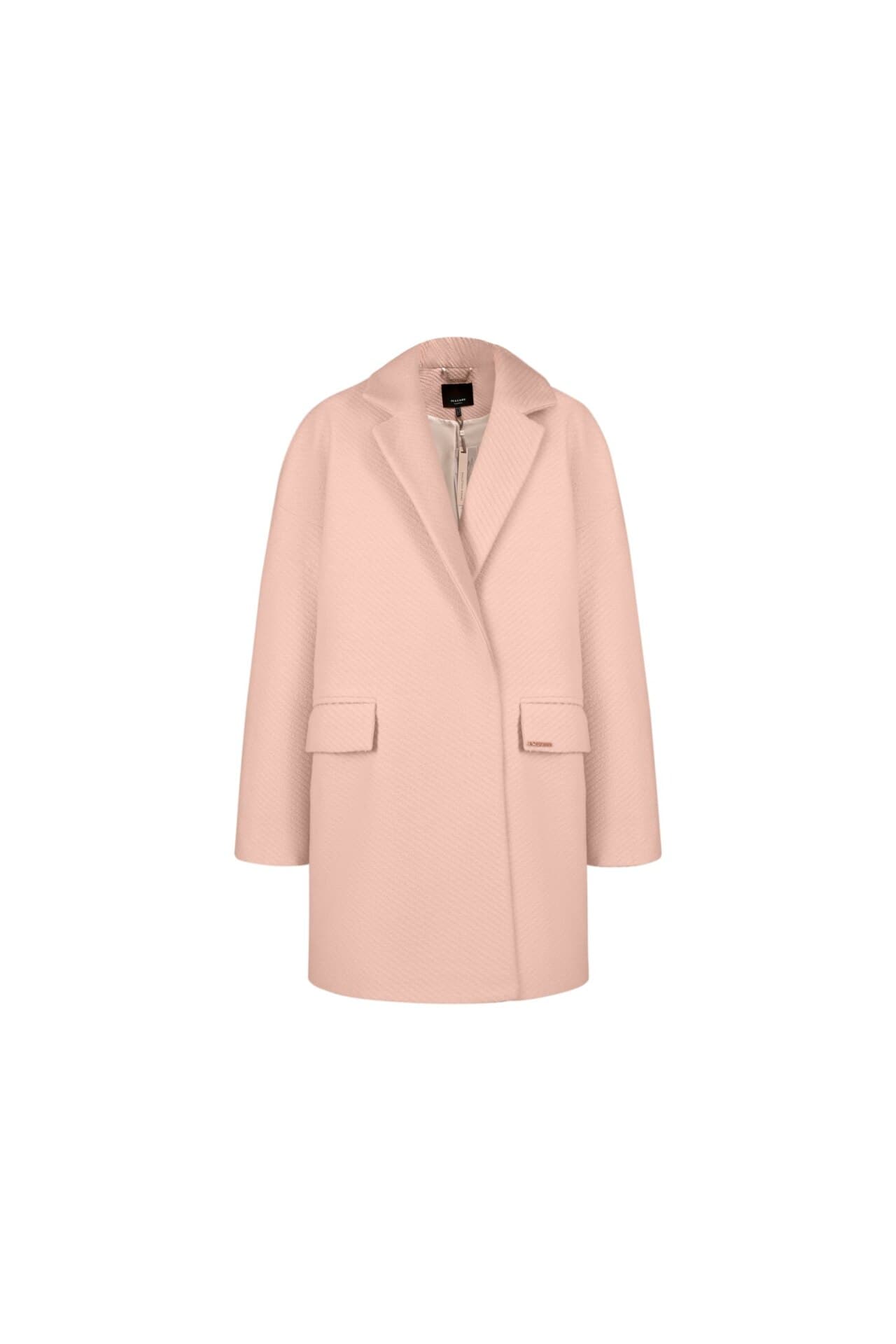 полупальто из фактурной шерсти