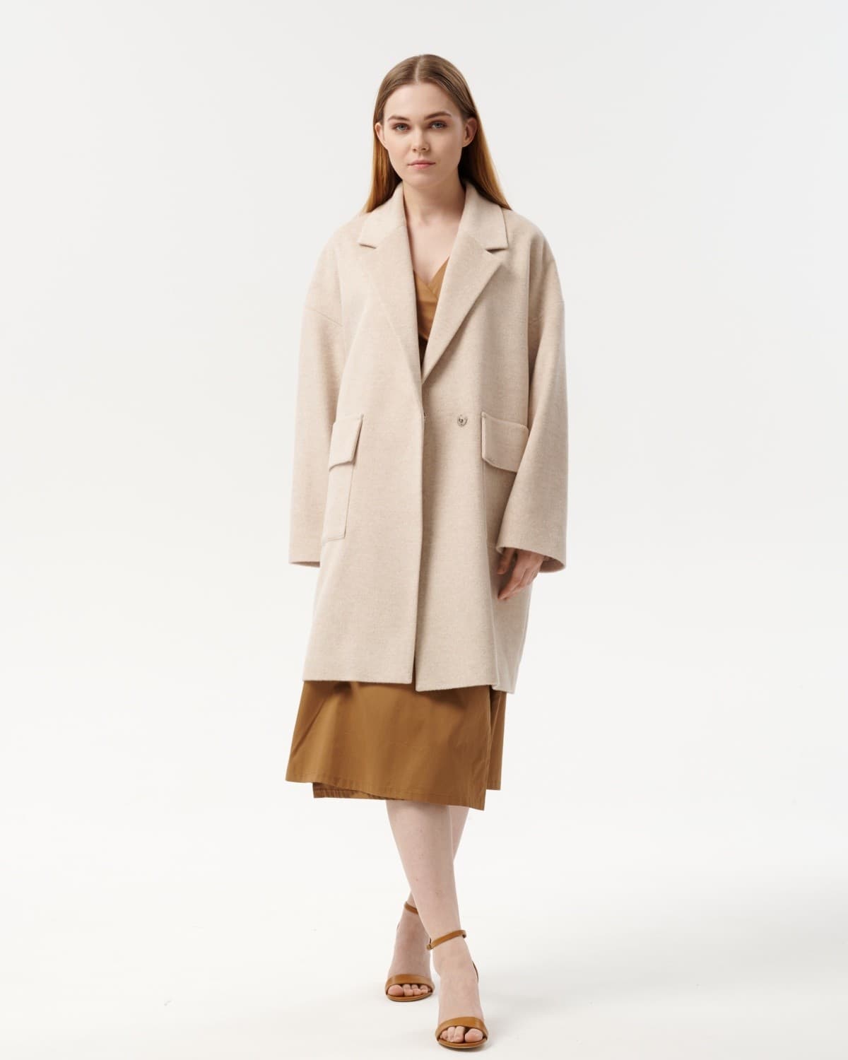 полупальто из премиальной шерсти