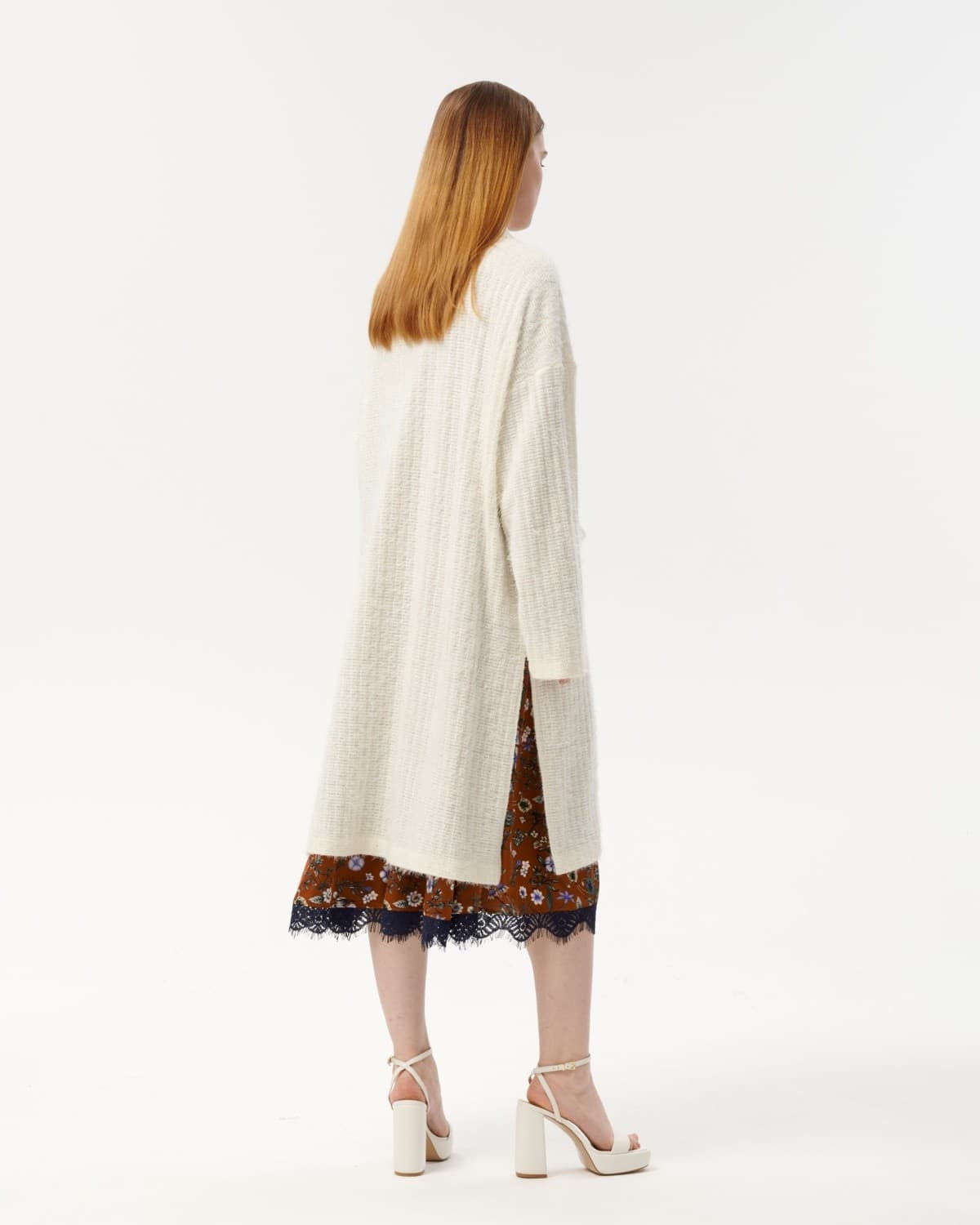 кардиган крупной вязки