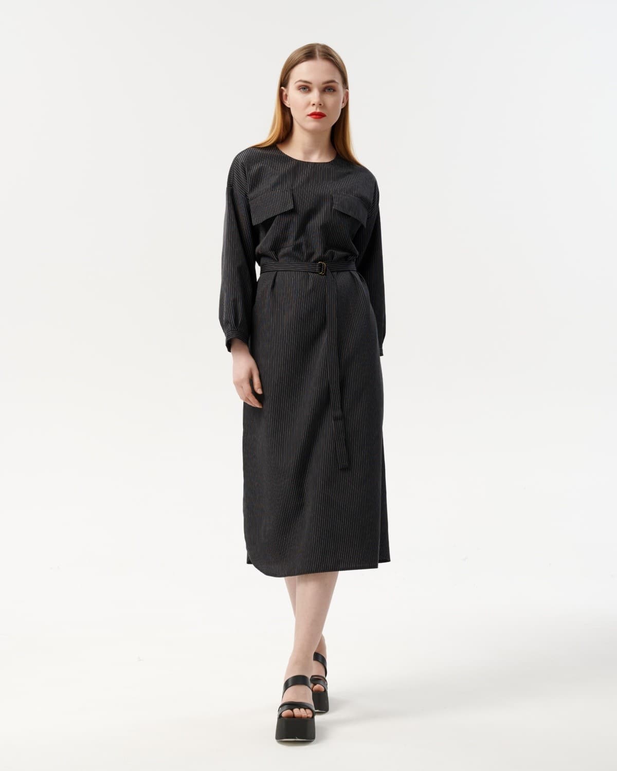 платье в полоску