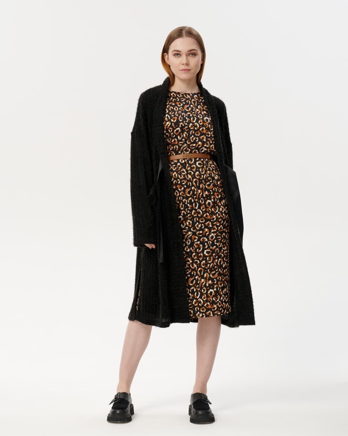 кардиган крупной вязки