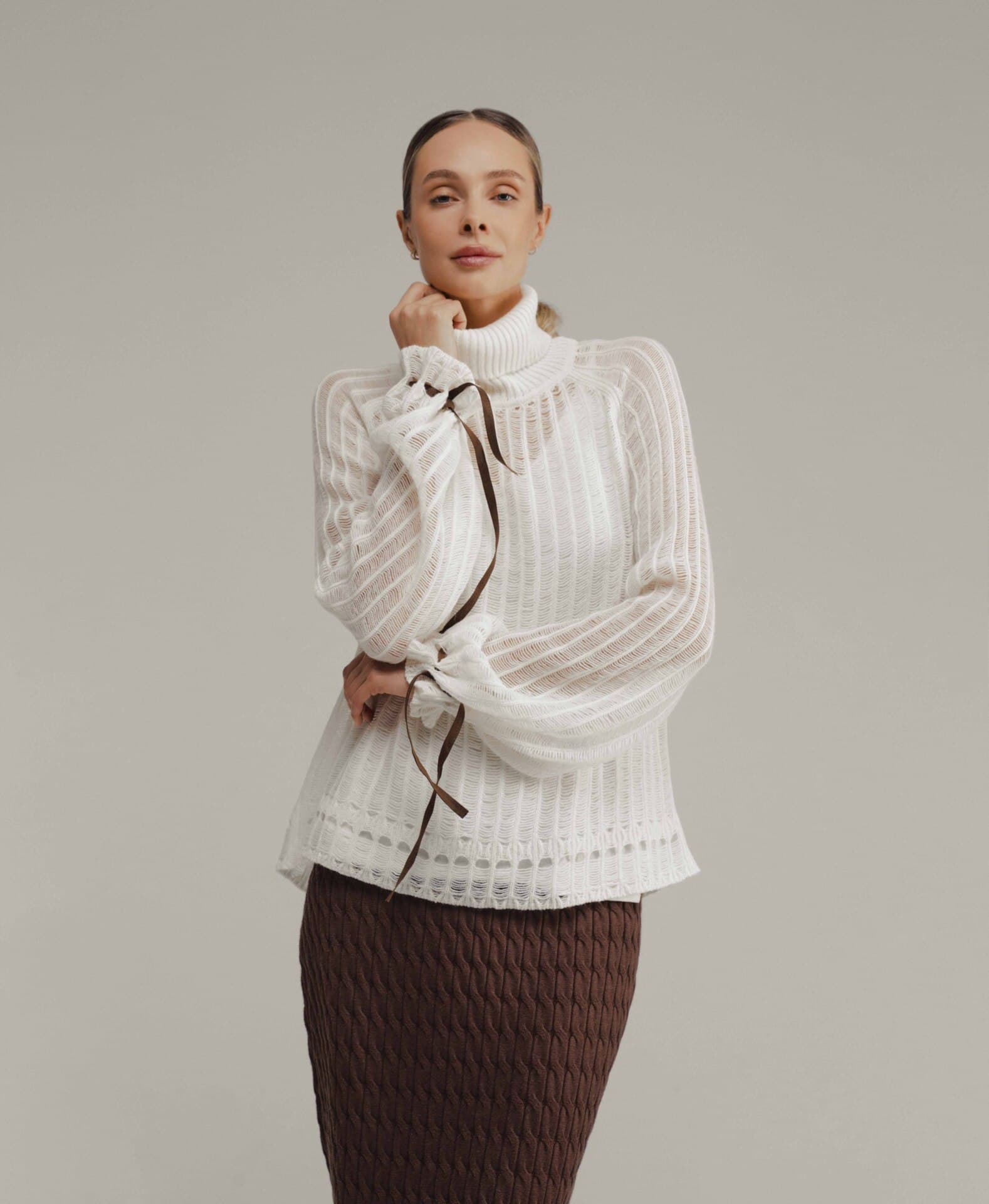 ажурный свитер