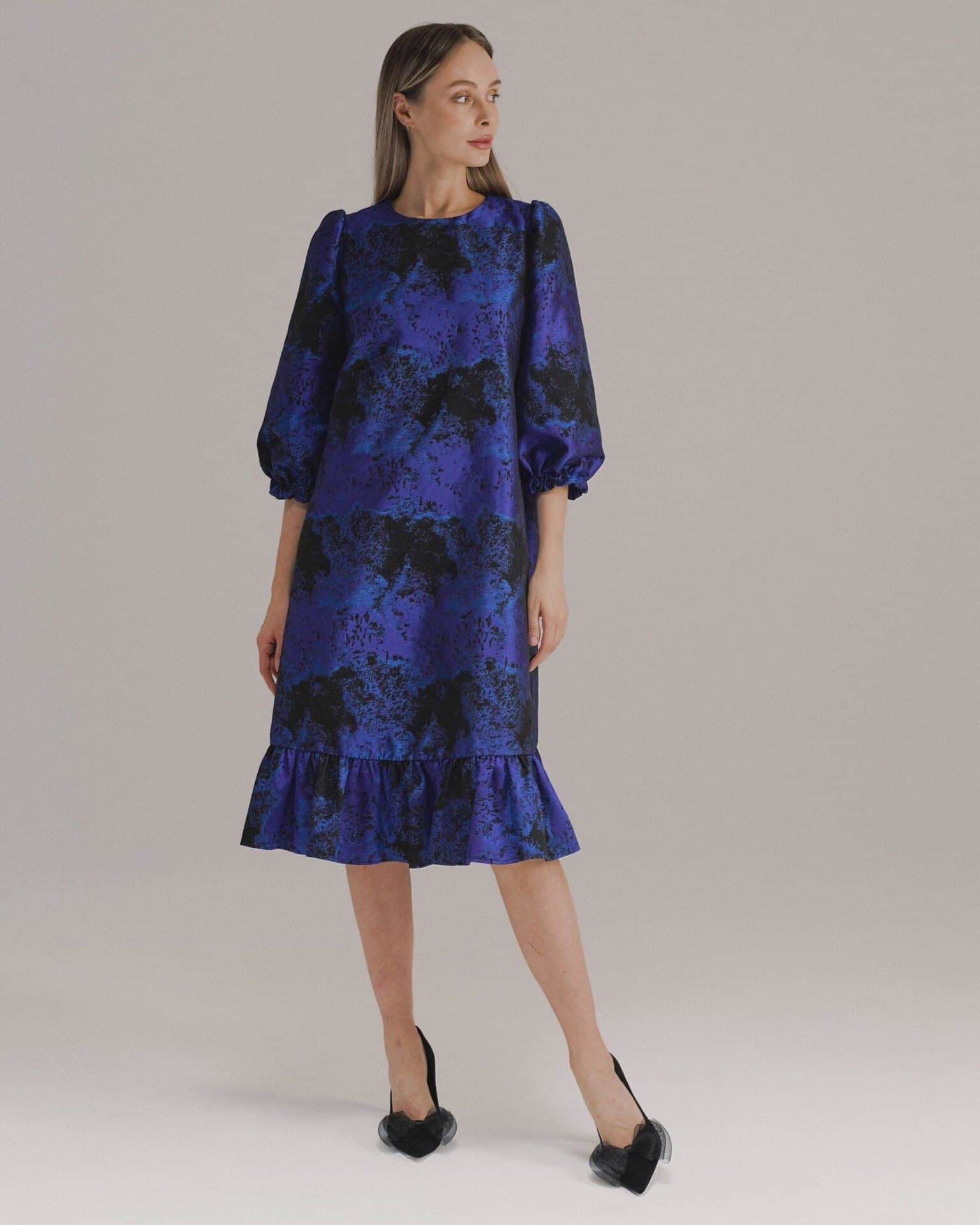 вечернее платье а-силуэта