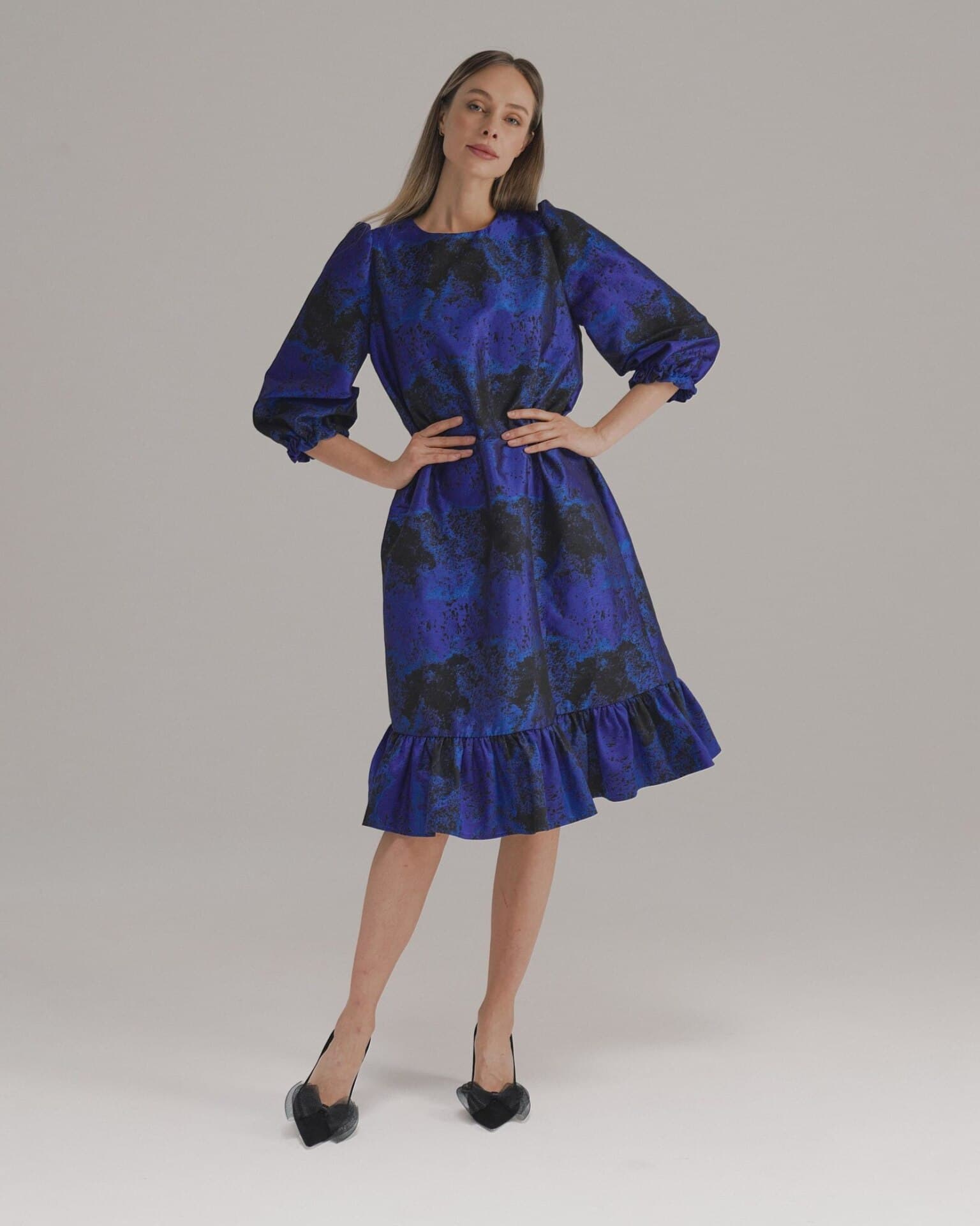 вечернее платье а-силуэта