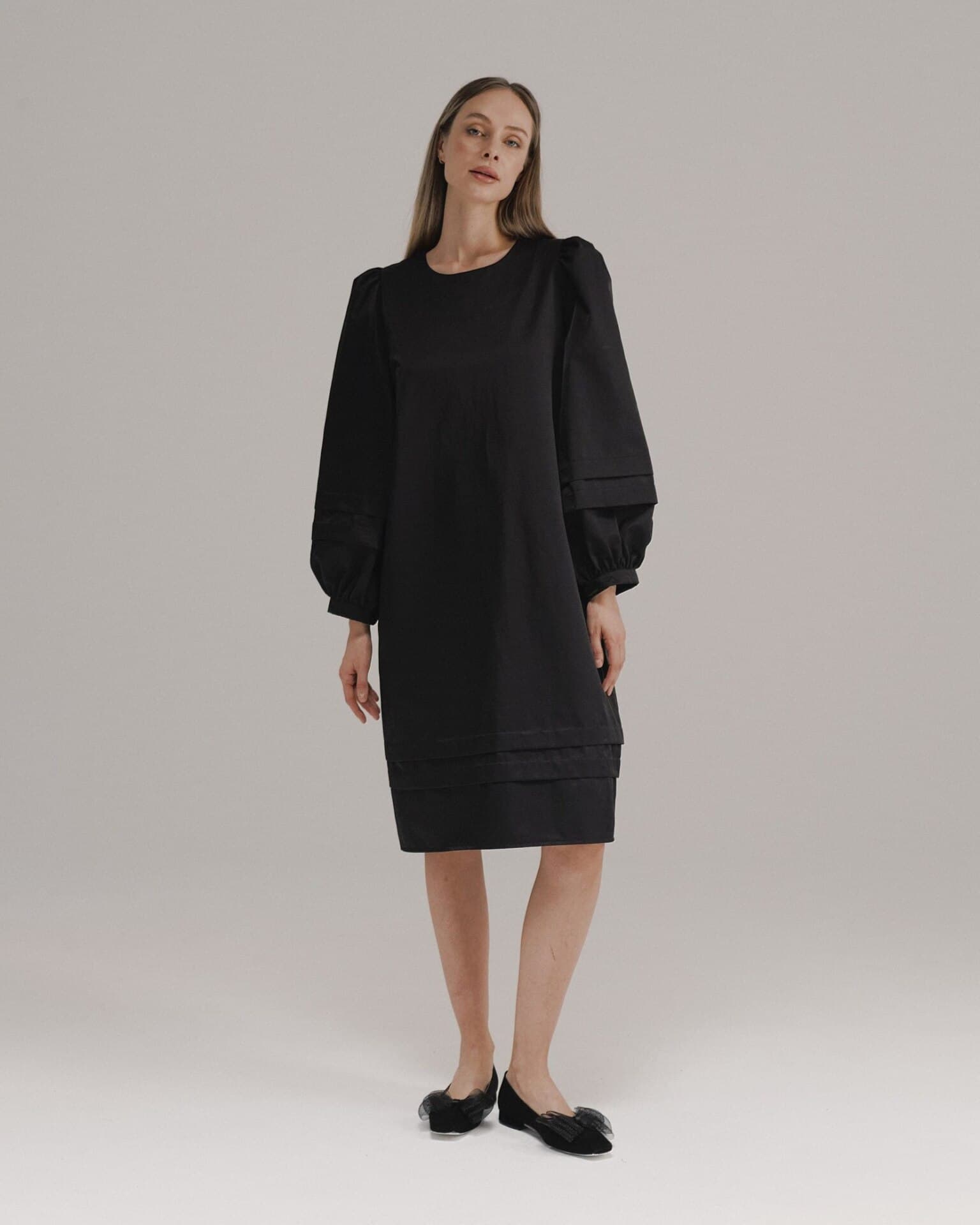 минималистичное платье миди