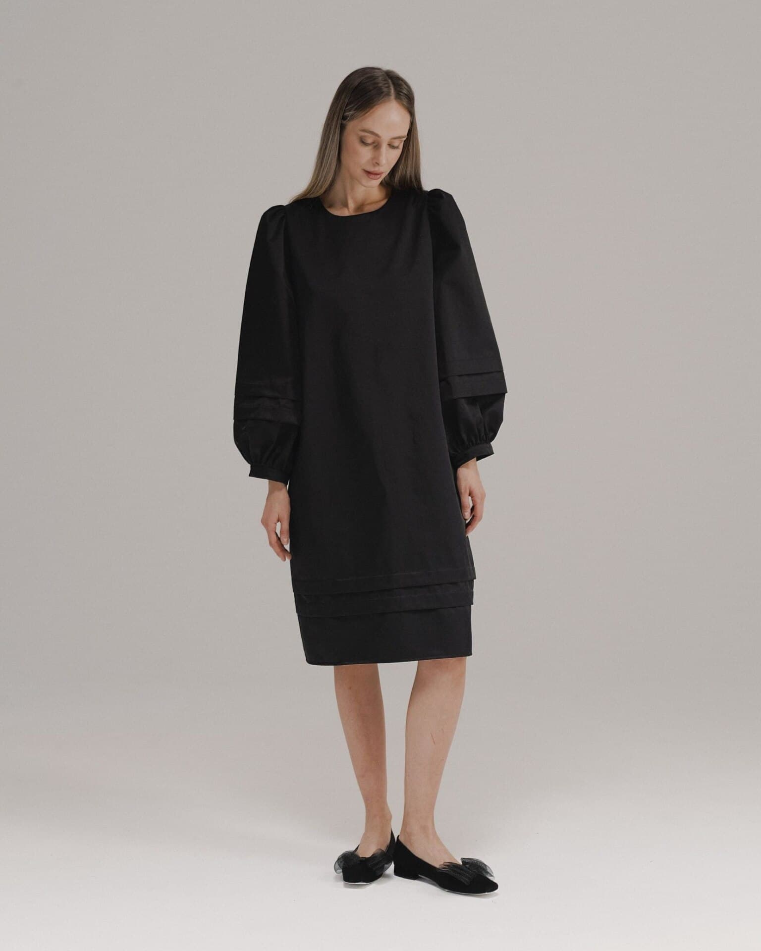 минималистичное платье миди