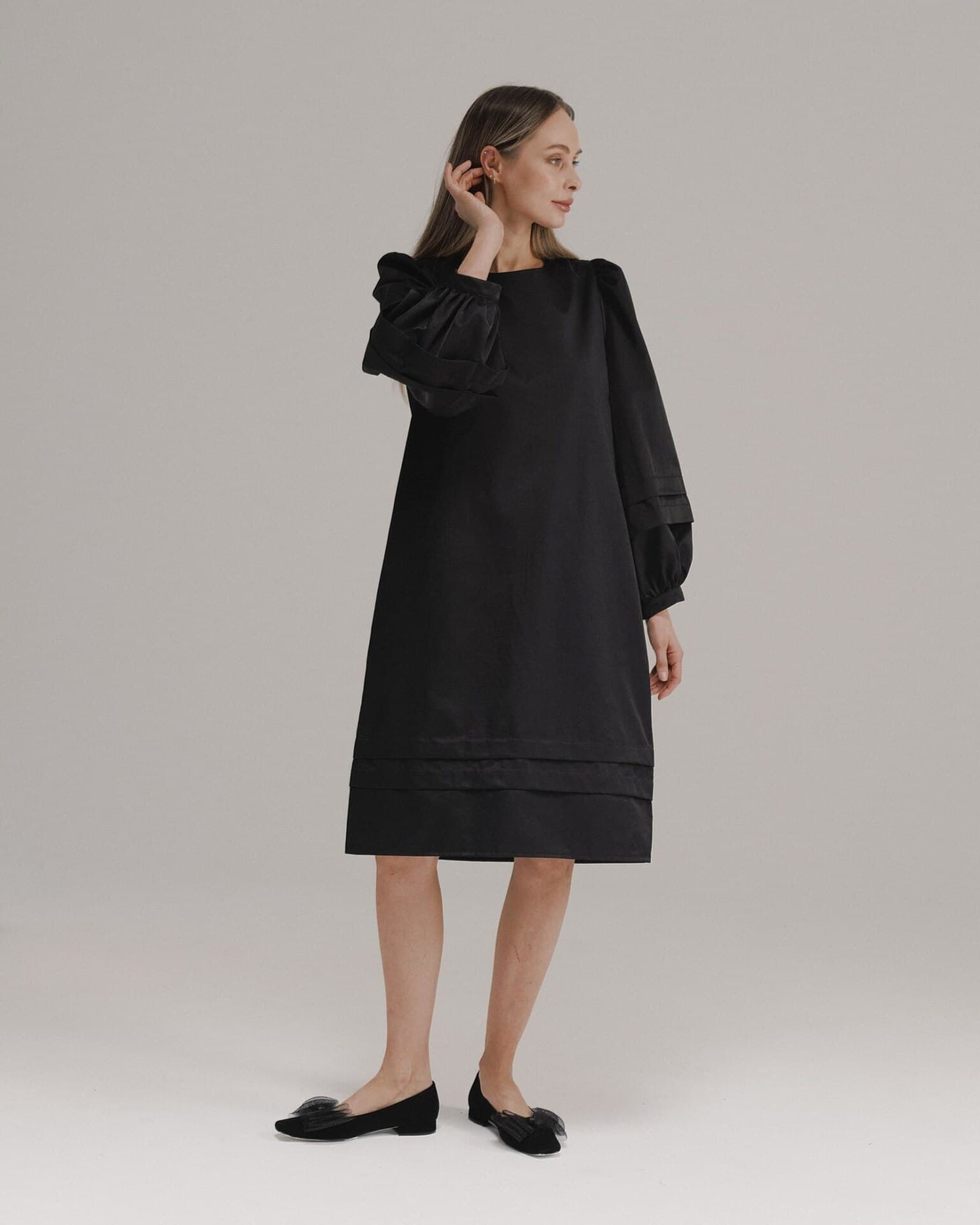 минималистичное платье миди