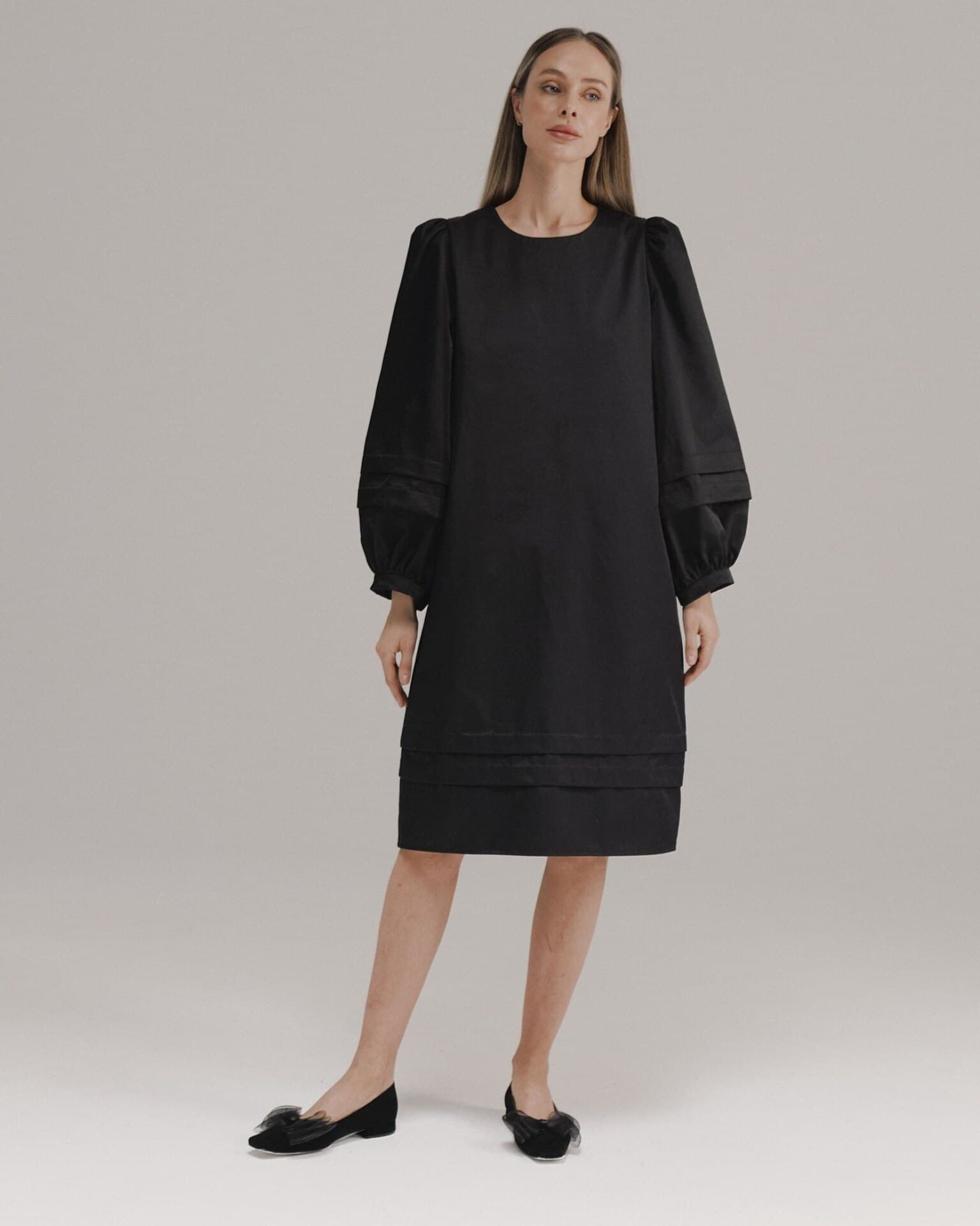 минималистичное платье миди