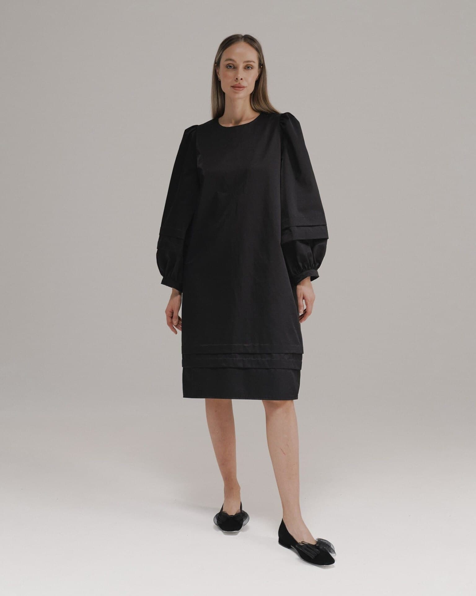 минималистичное платье миди