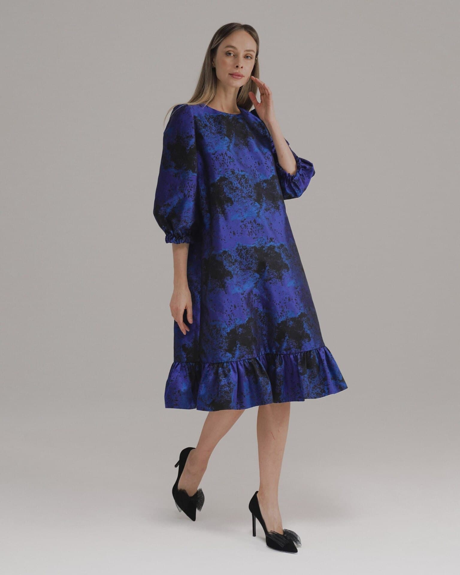 вечернее платье а-силуэта