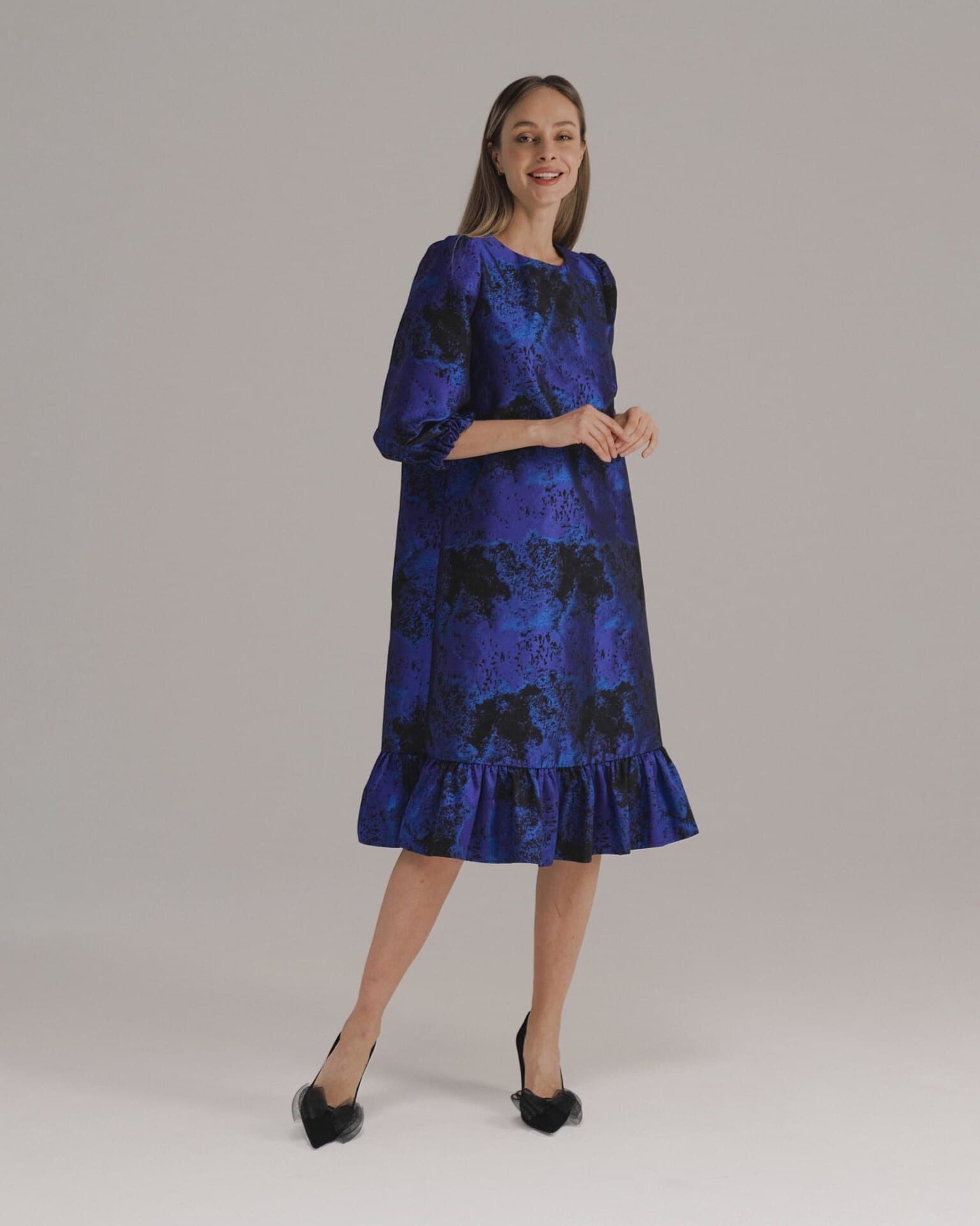 вечернее платье а-силуэта