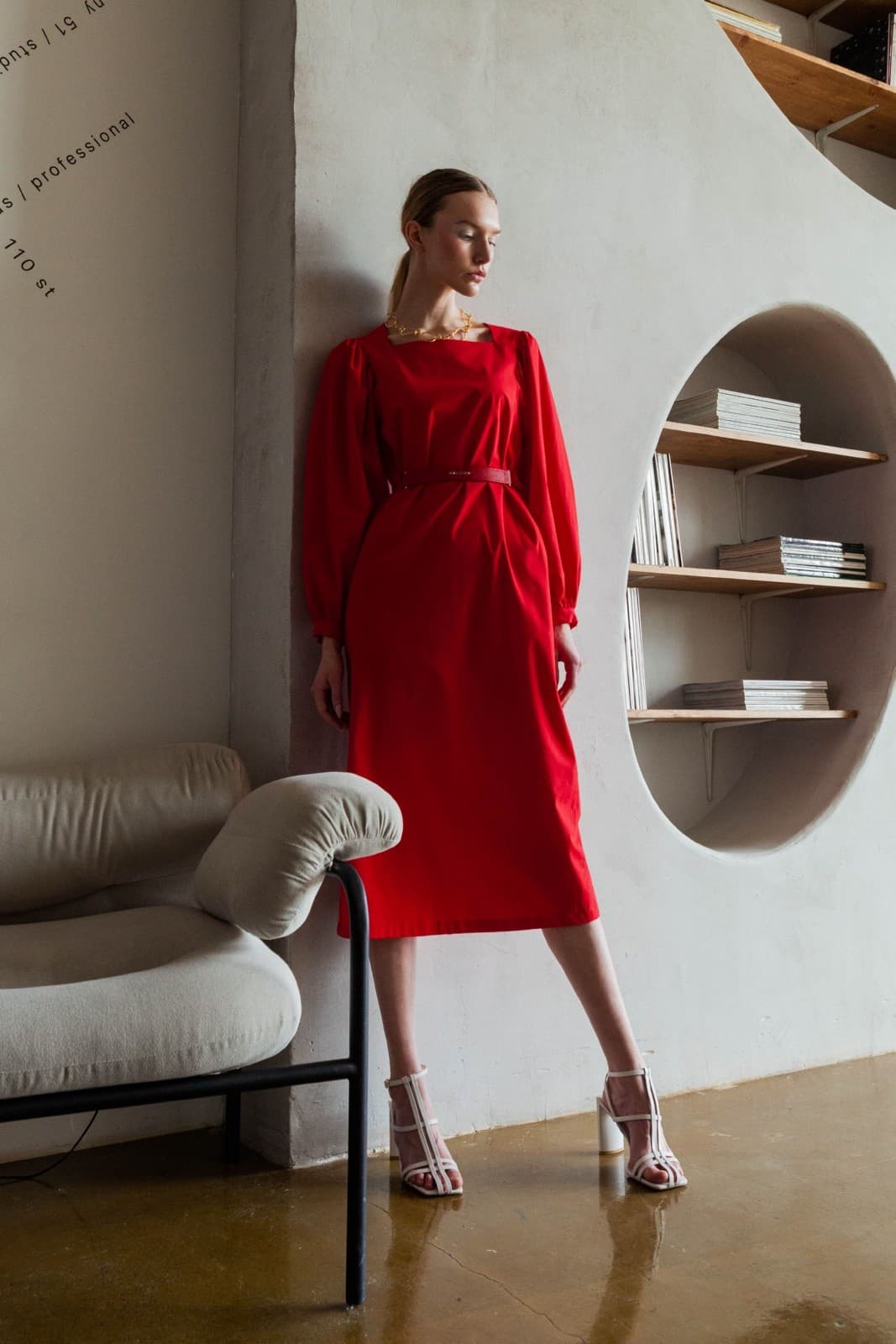 элегантное платье миди