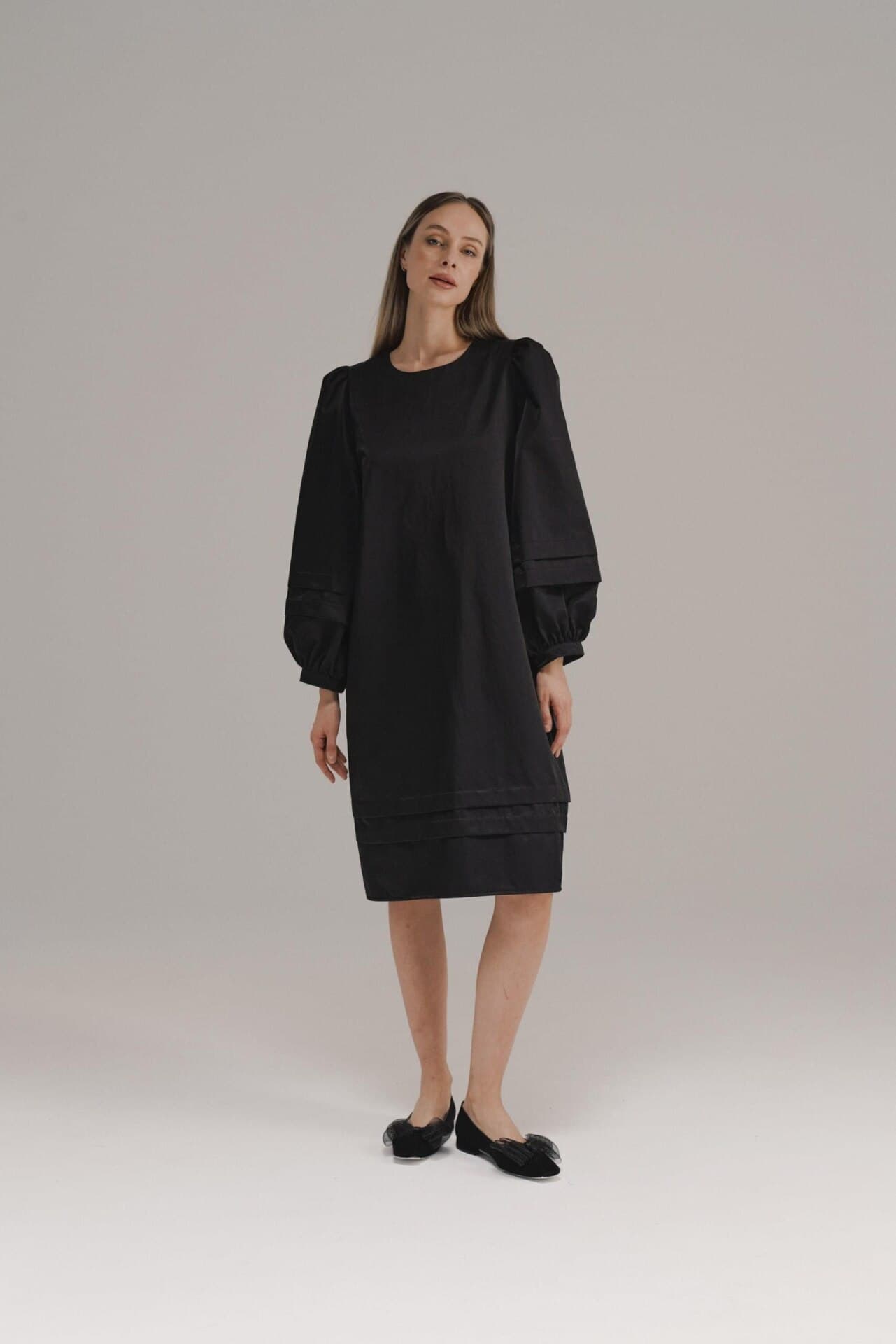 минималистичное платье миди