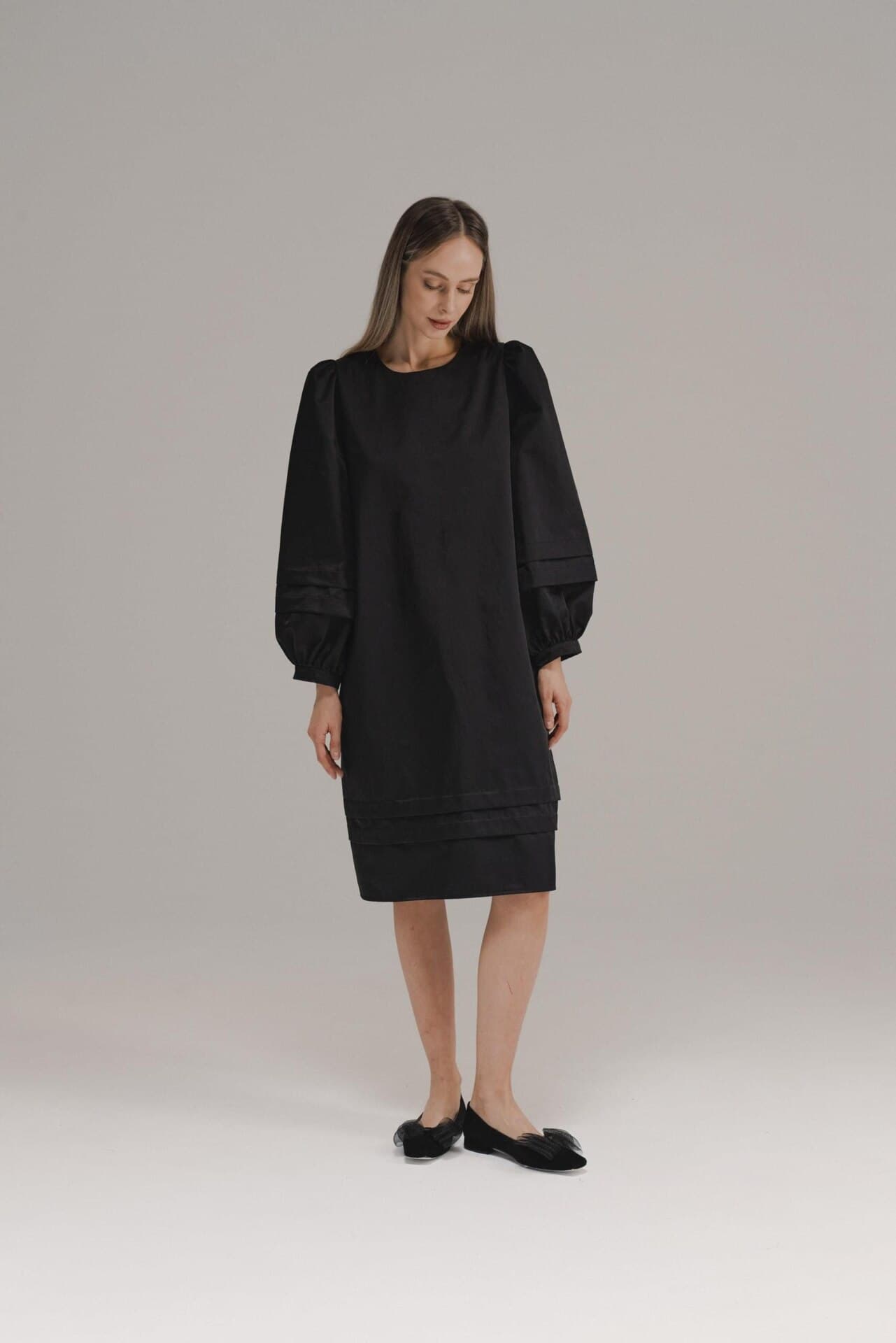 минималистичное платье миди