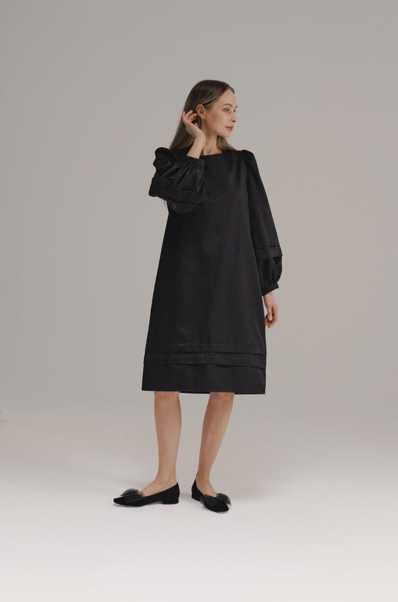 минималистичное платье миди