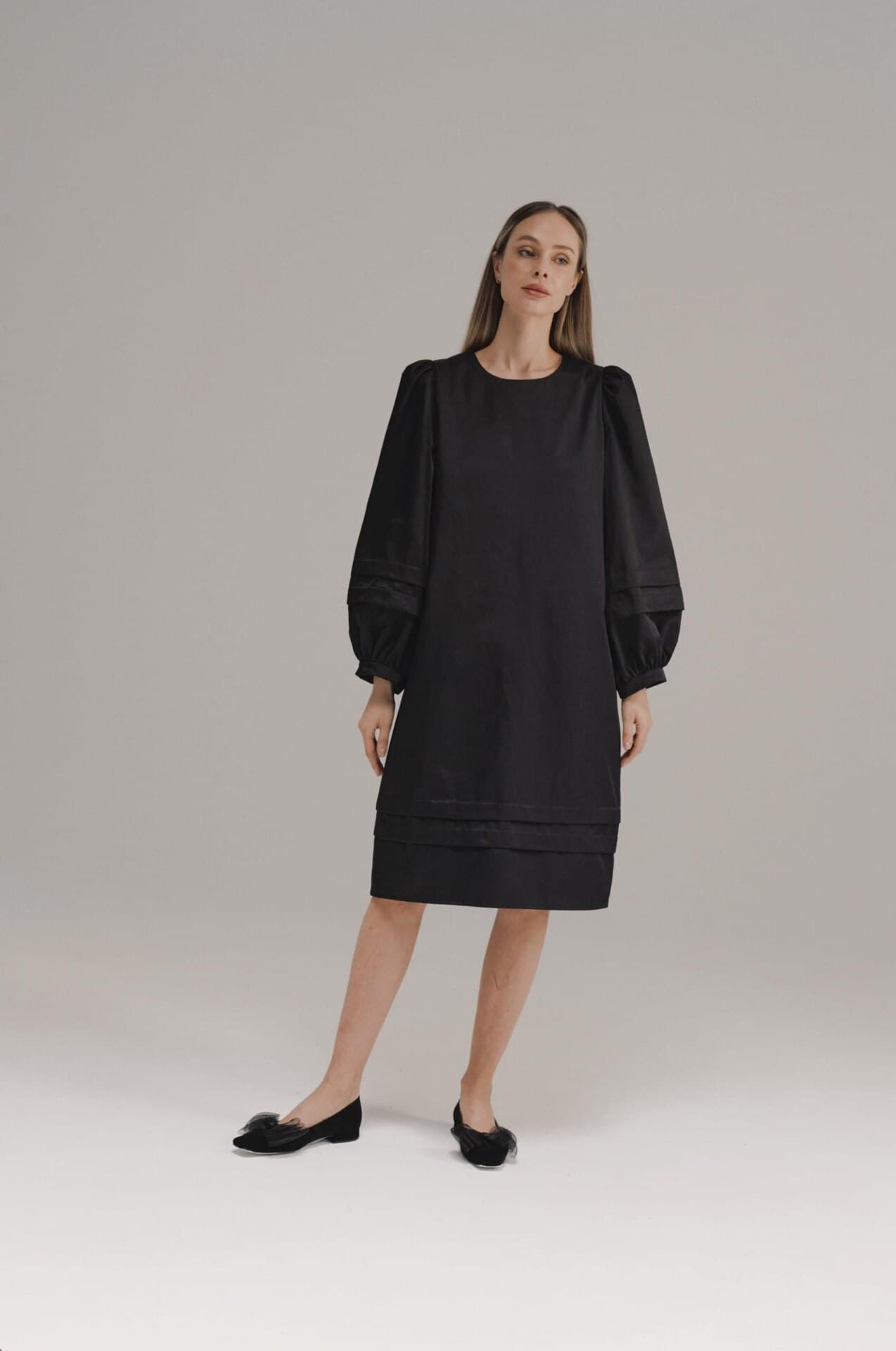 минималистичное платье миди