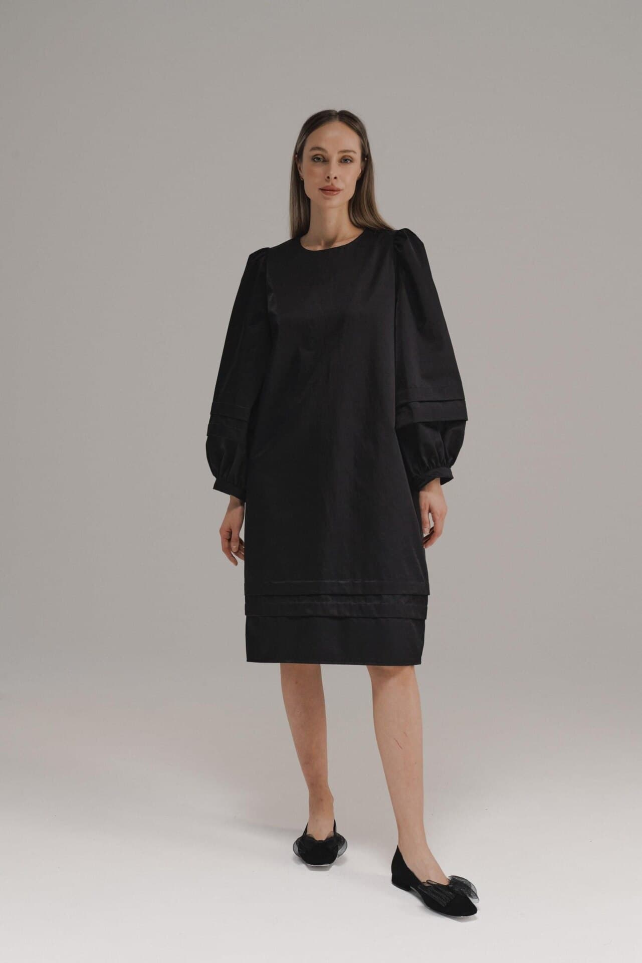 минималистичное платье миди