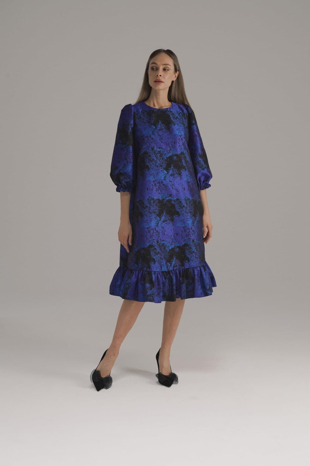 вечернее платье а-силуэта