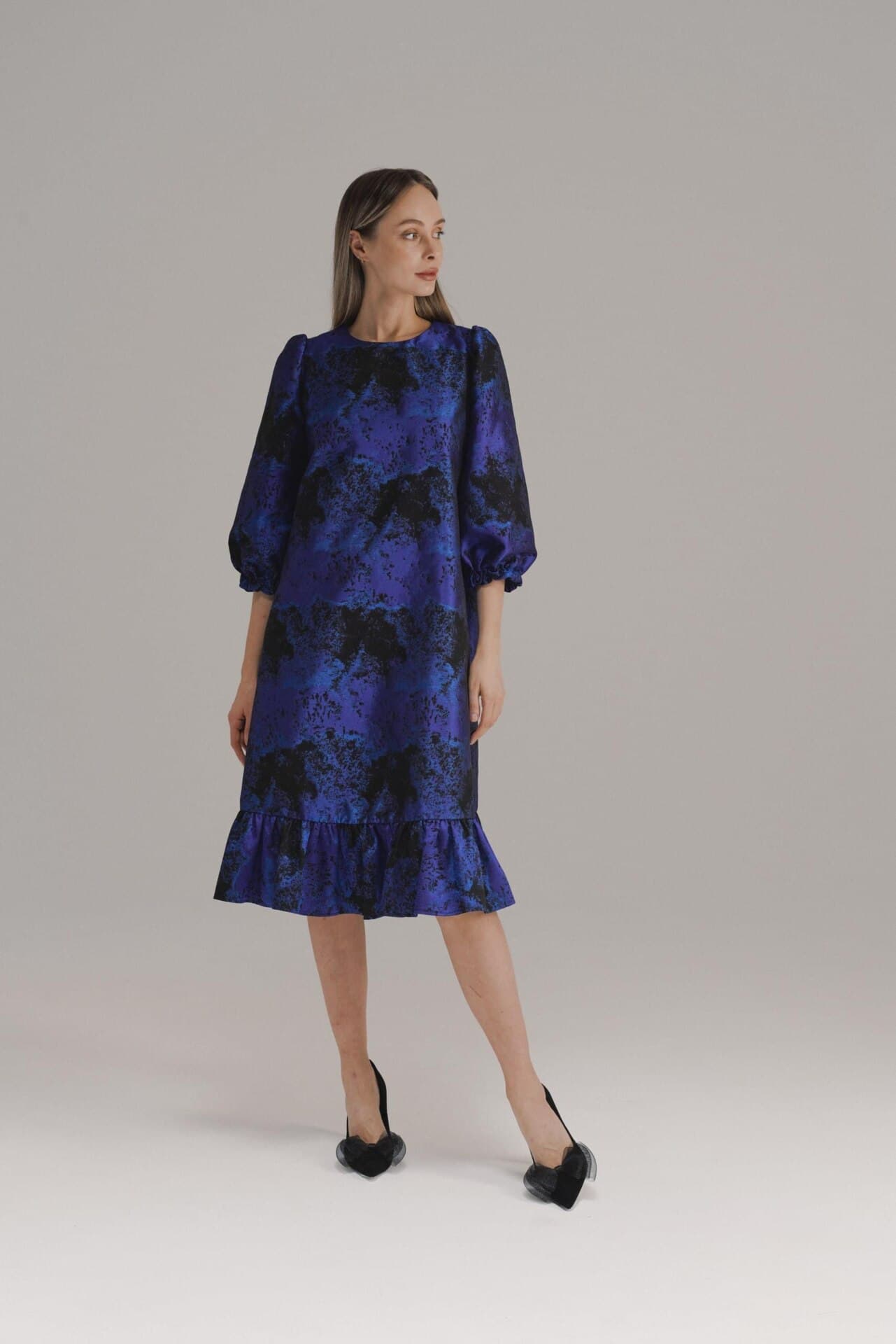 вечернее платье а-силуэта