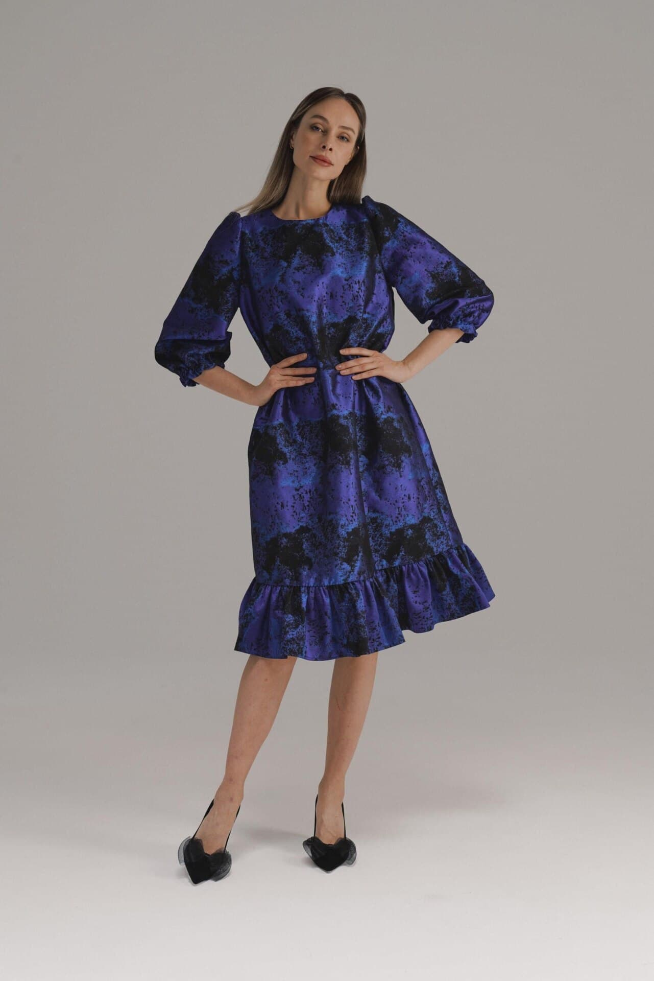 вечернее платье а-силуэта