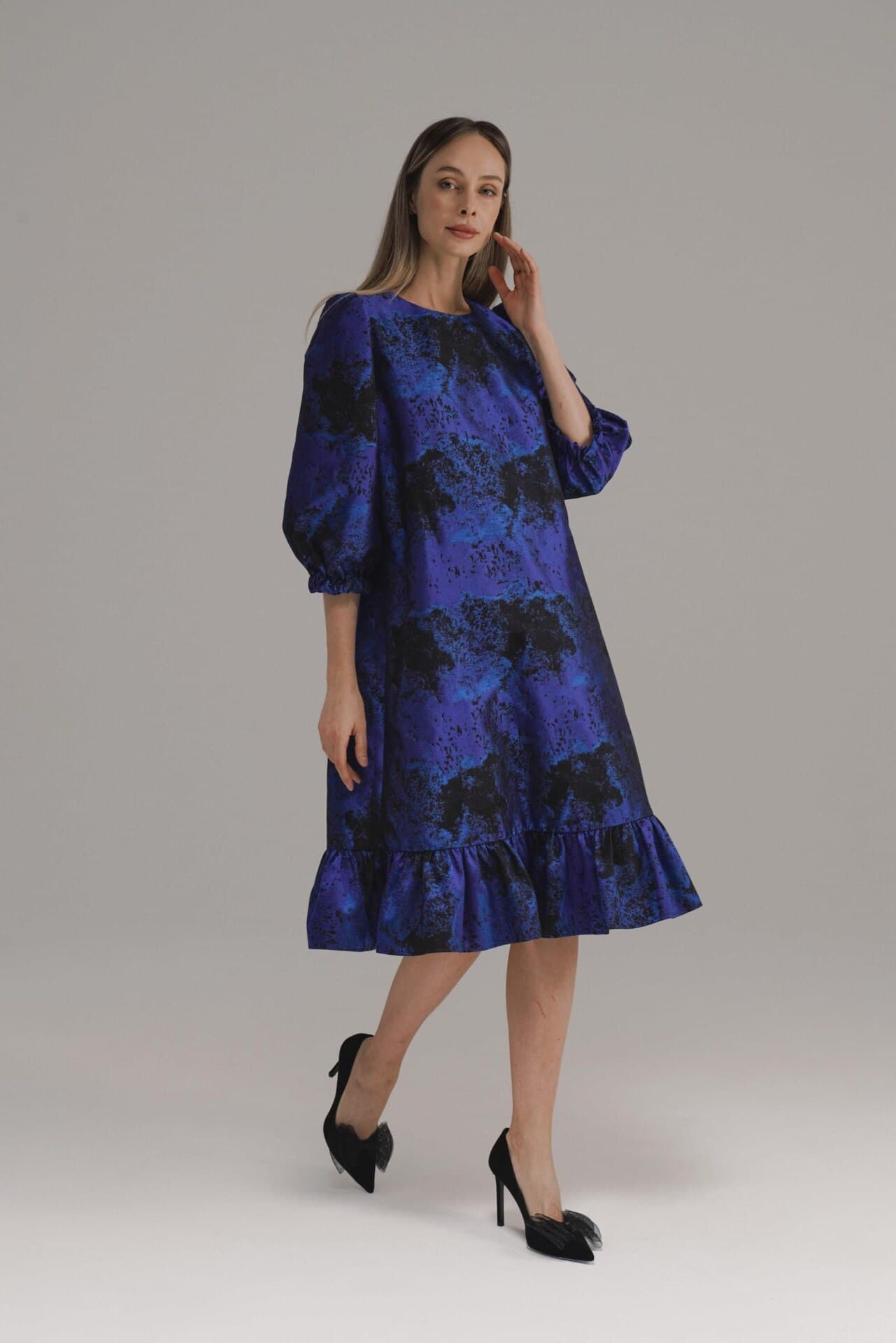 вечернее платье а-силуэта