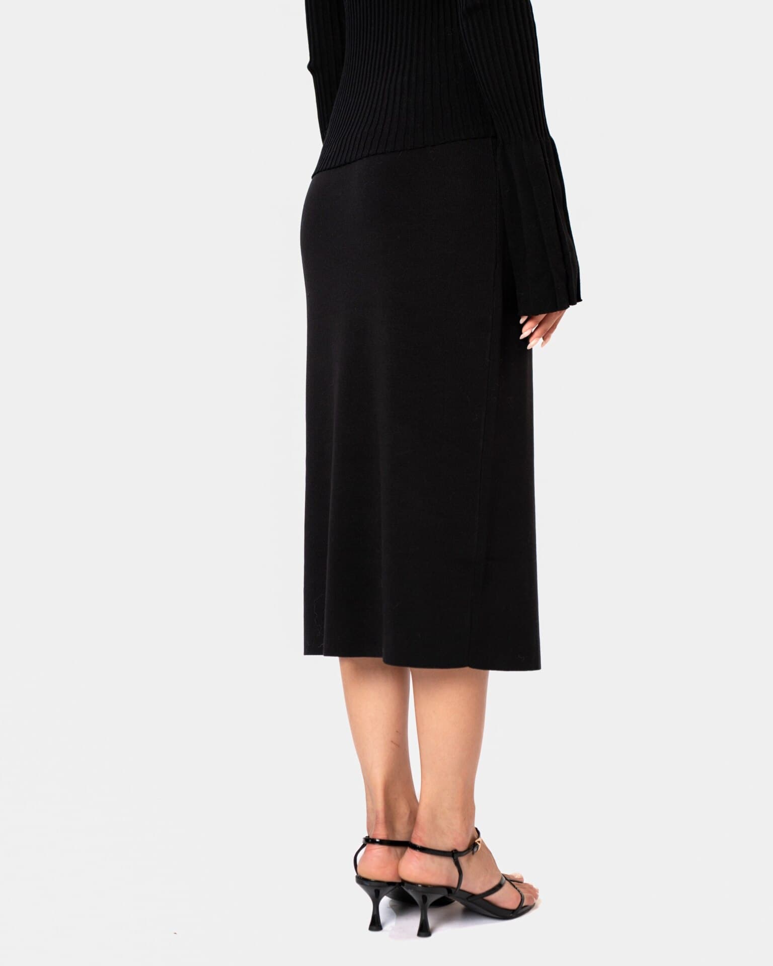 Трикотажная юбка-стрейч