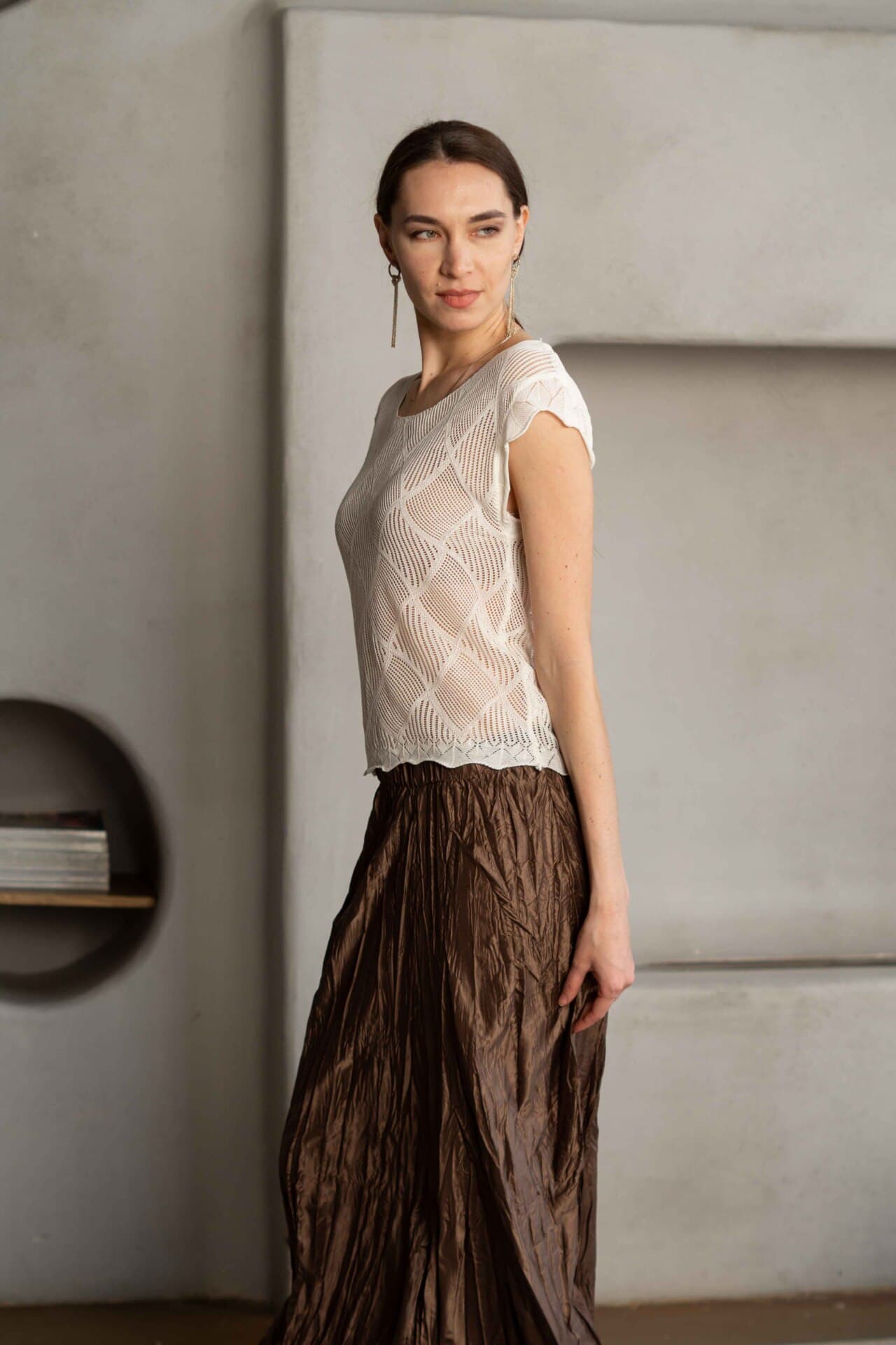 топ ажурной вязки