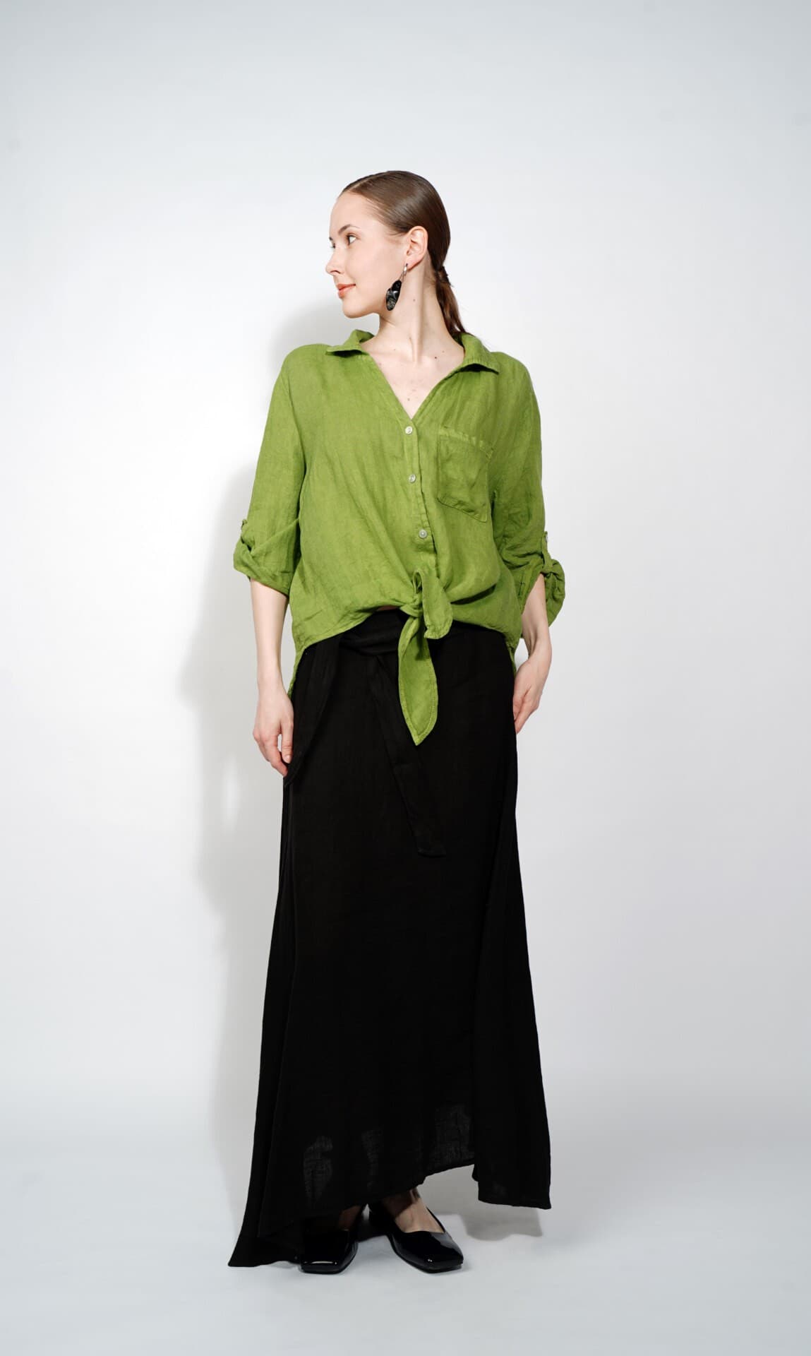 льняная юбка