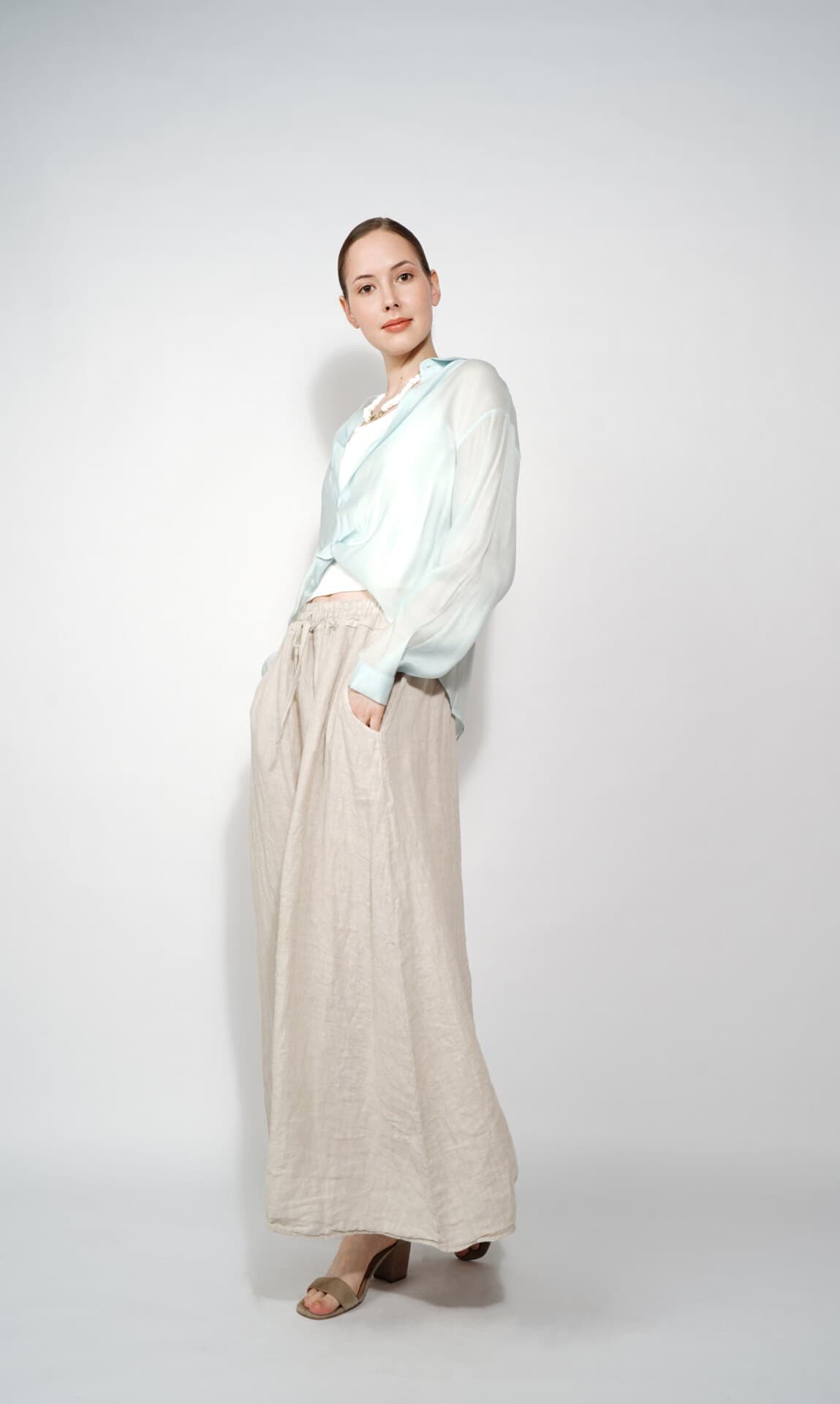льняная юбка