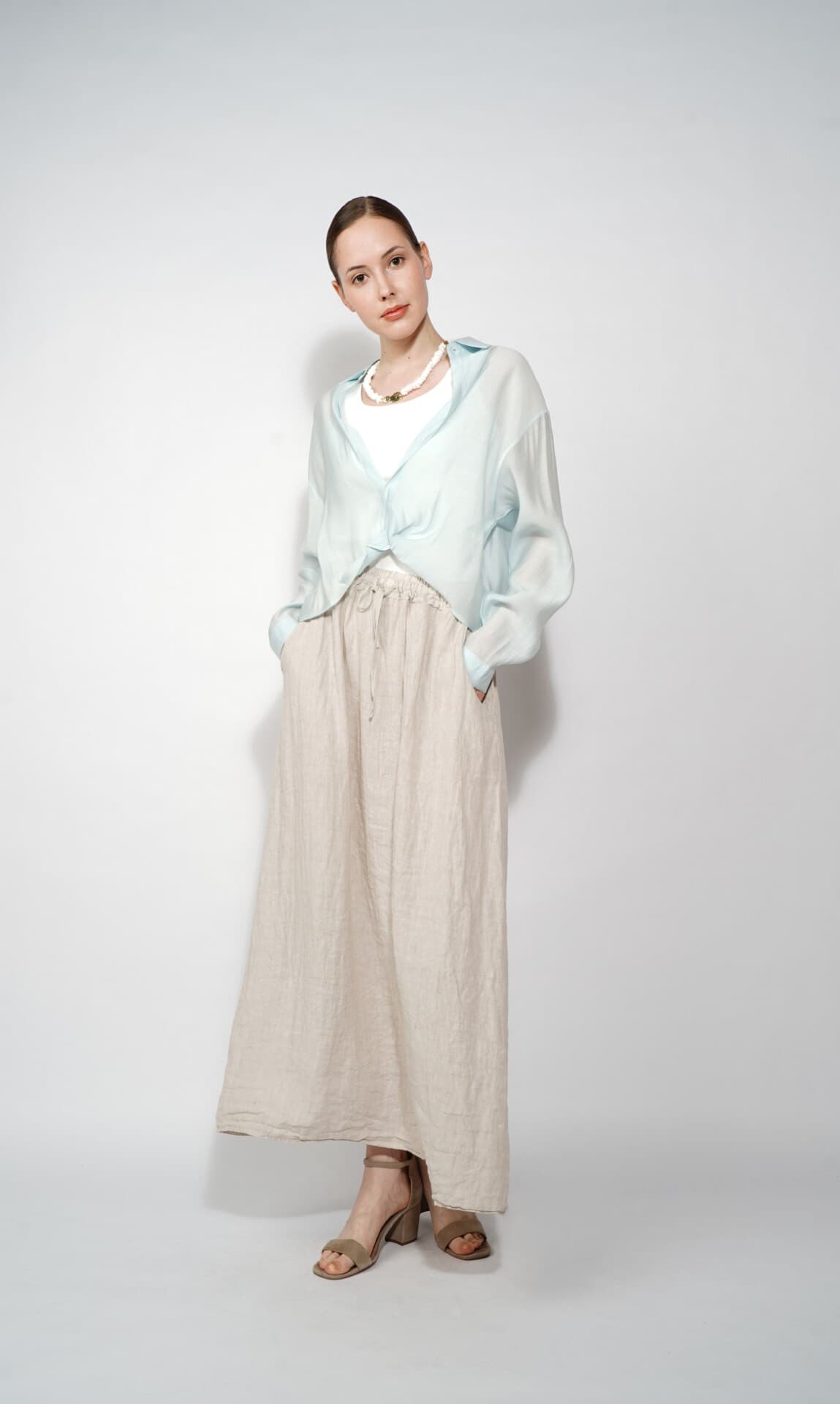 льняная юбка