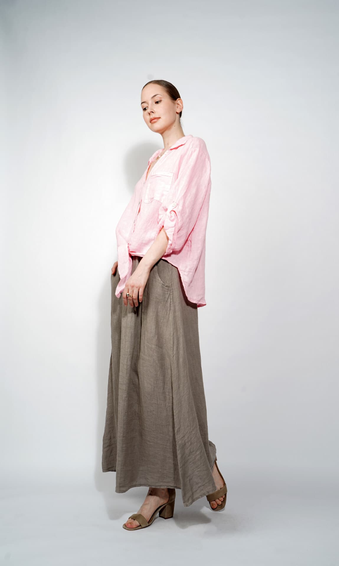 льняная юбка