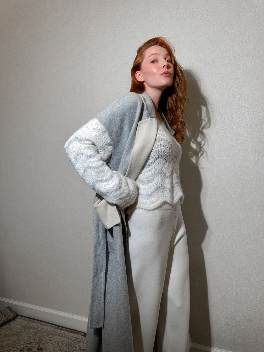 двусторонний жилет макси