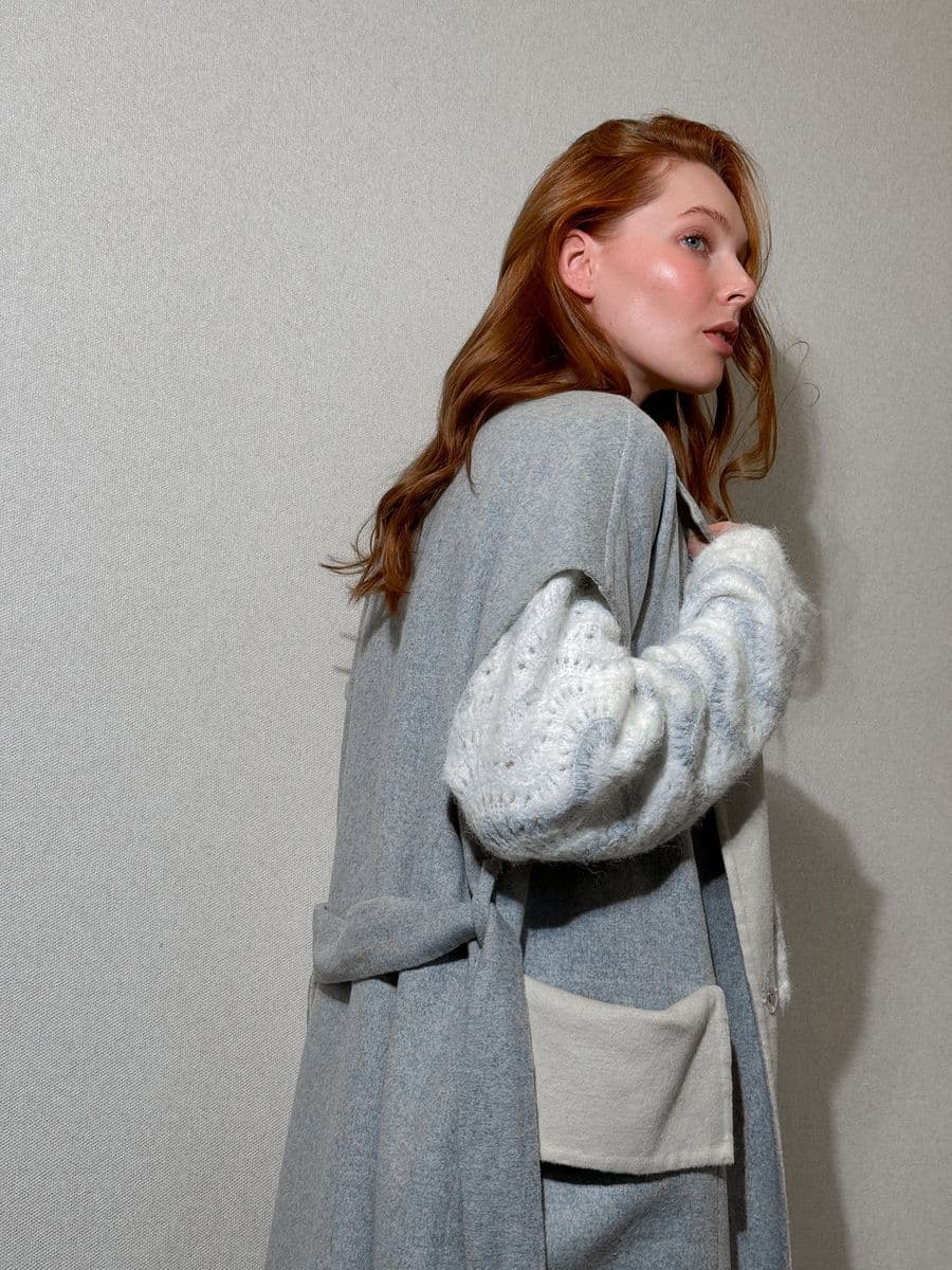 двусторонний жилет макси