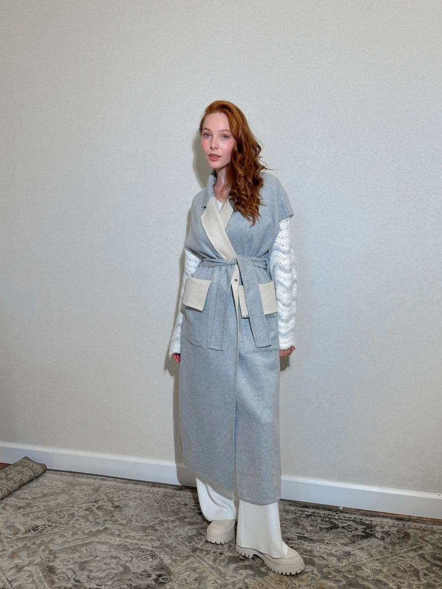 двусторонний жилет макси