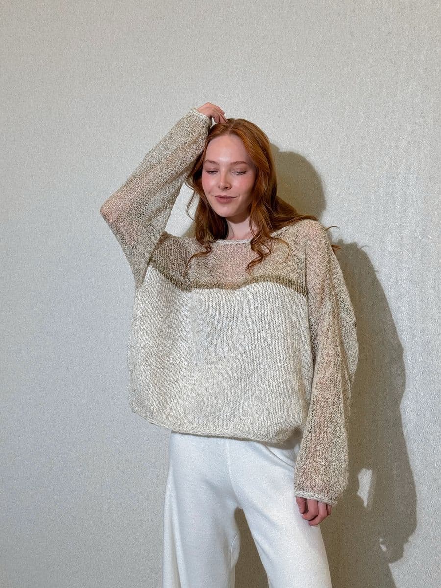 джемпер ручной работы из кашемира