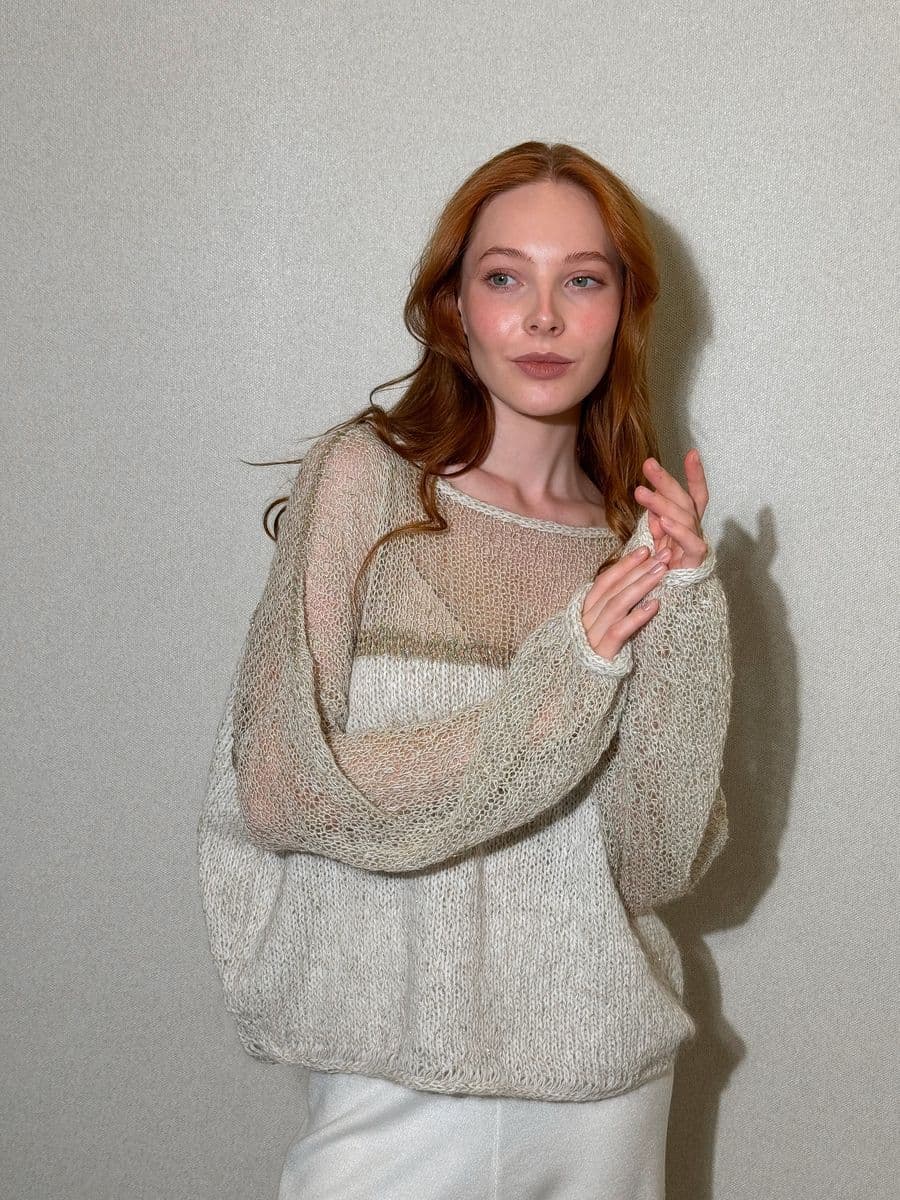 джемпер ручной работы из кашемира