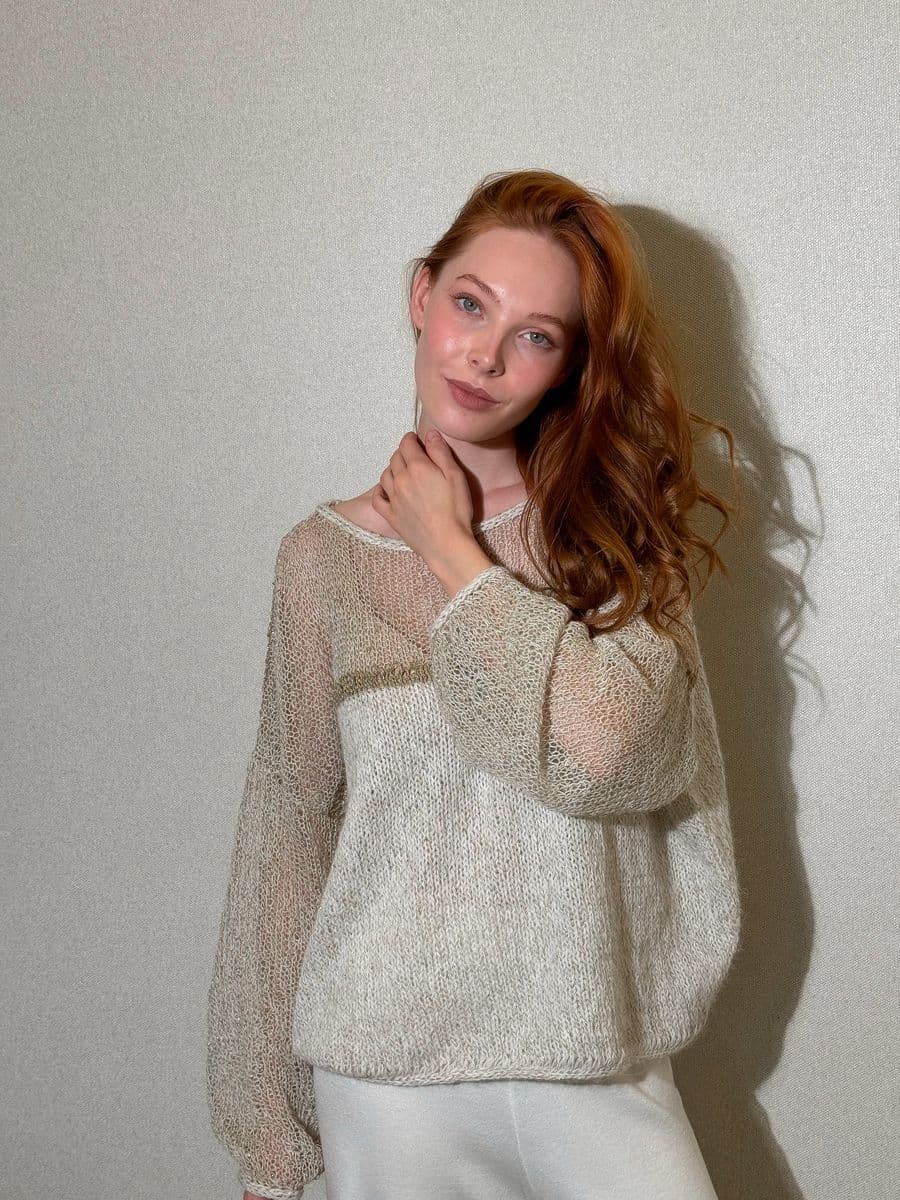 джемпер ручной работы из кашемира