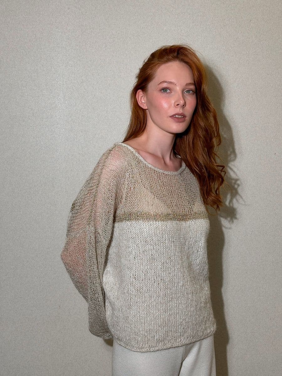 джемпер ручной работы из кашемира