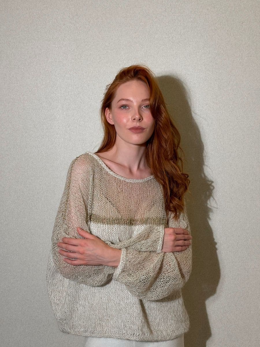 джемпер ручной работы из кашемира