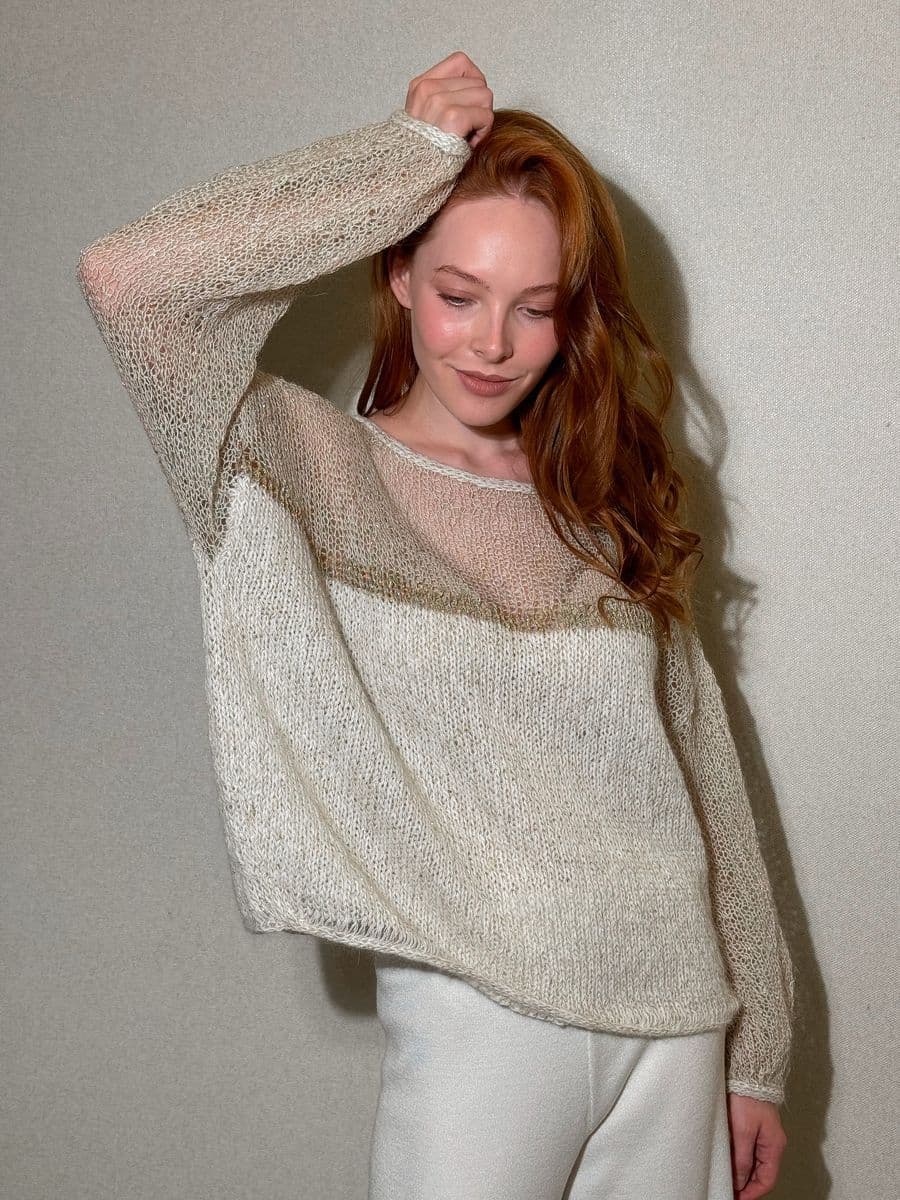 джемпер ручной работы из кашемира