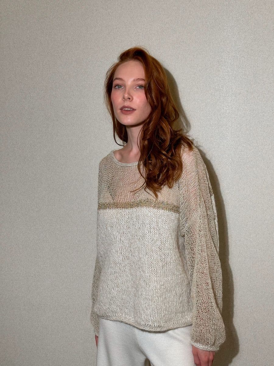 джемпер ручной работы из кашемира