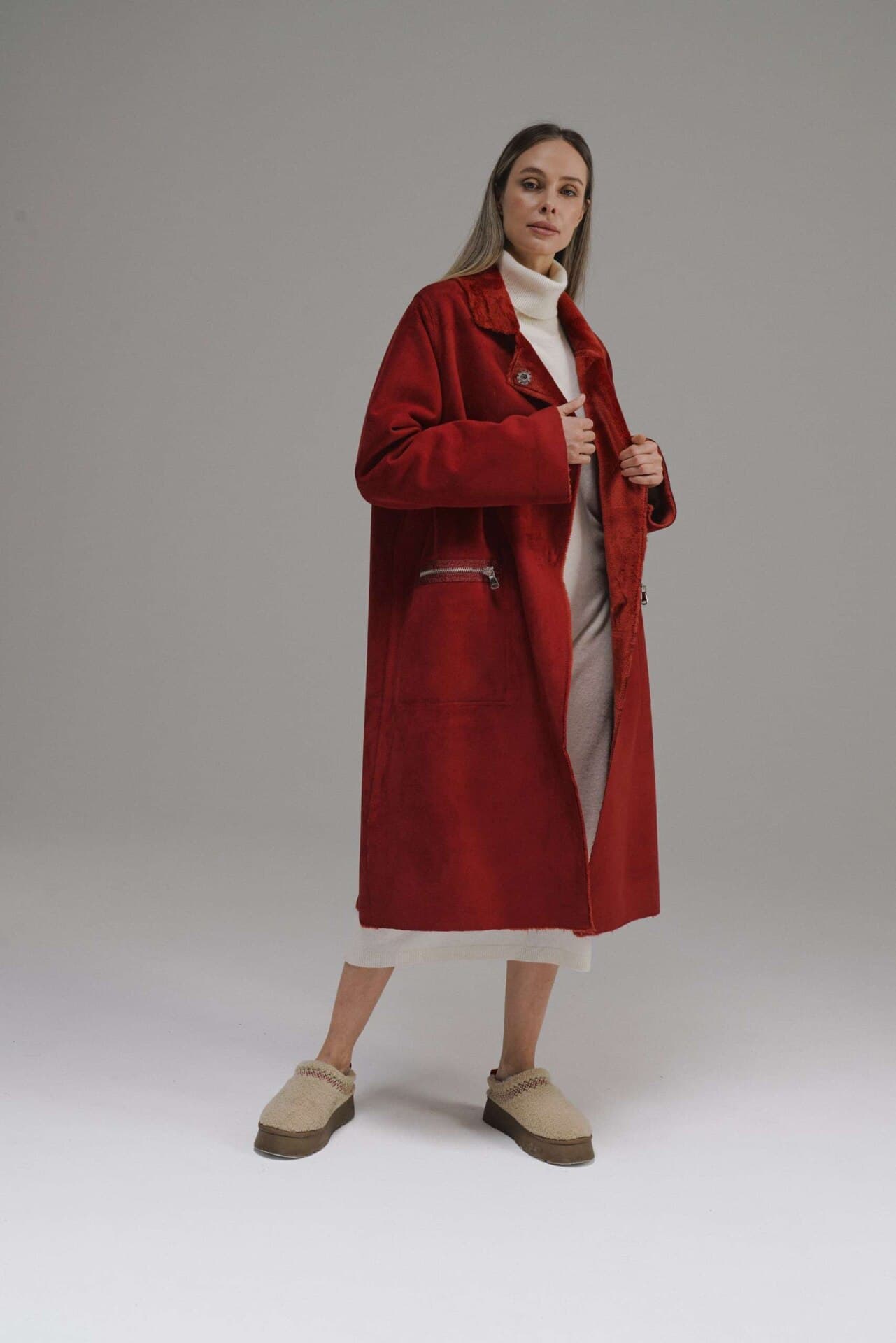 двусторонняя дубленка