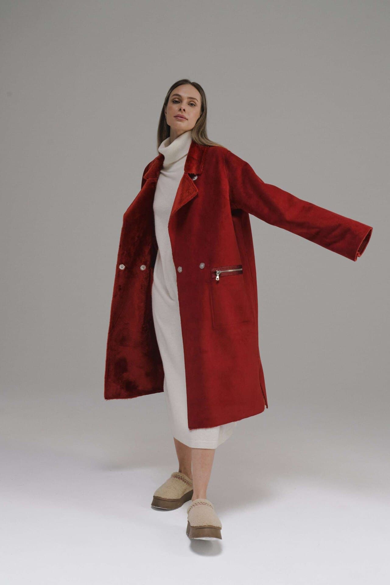 двусторонняя дубленка