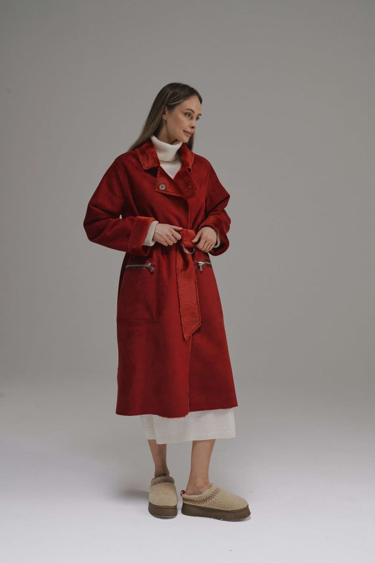 двусторонняя дубленка