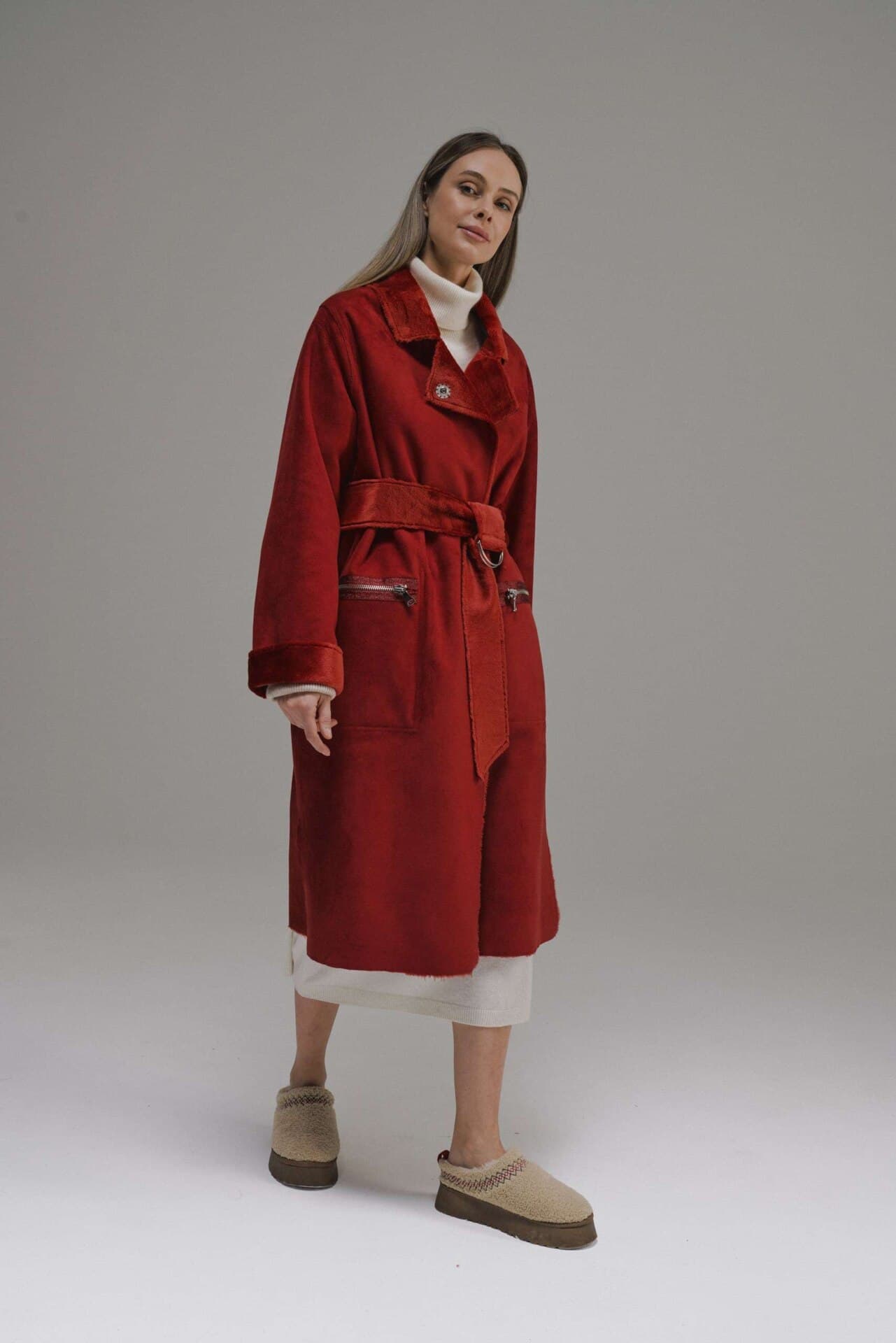 двусторонняя дубленка