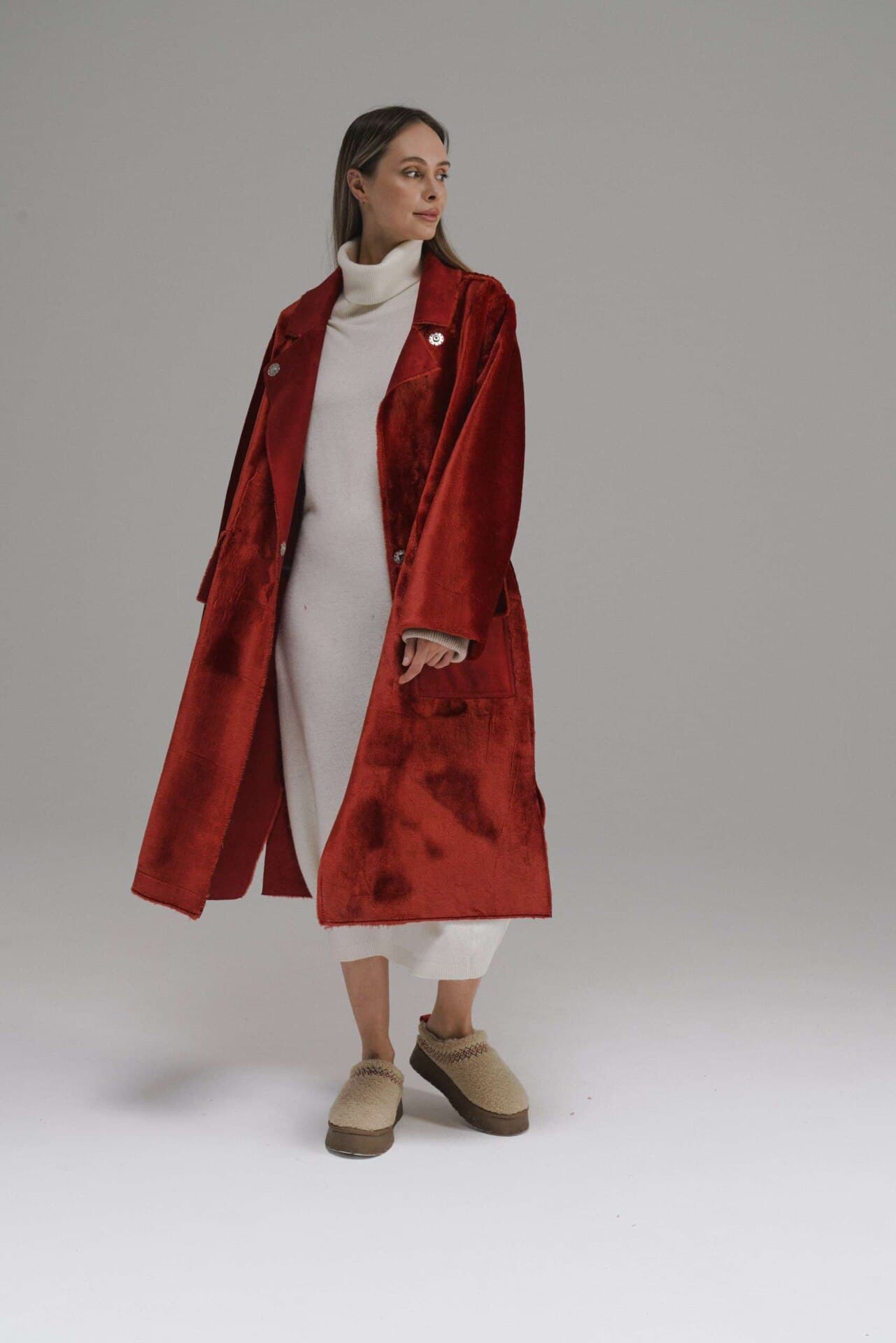 двусторонняя дубленка