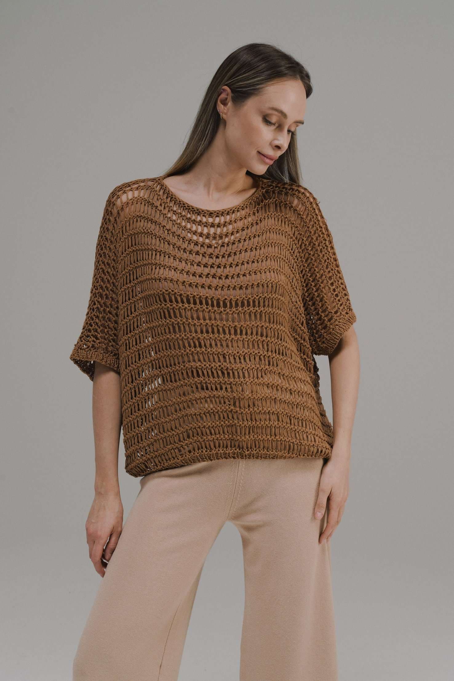 сетчатый джемпер