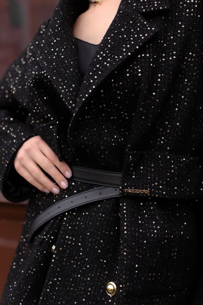 твидовый жакет с пайетками