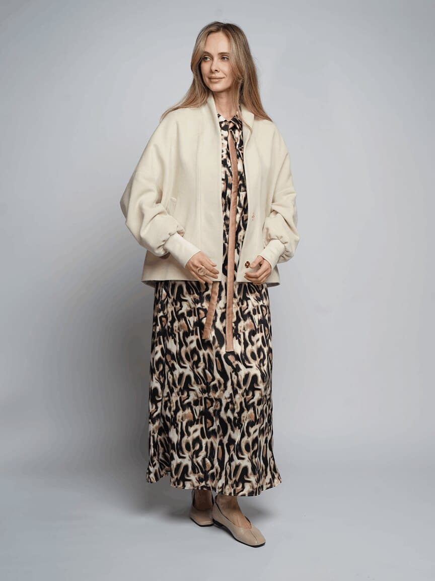 кашемировое полупальто