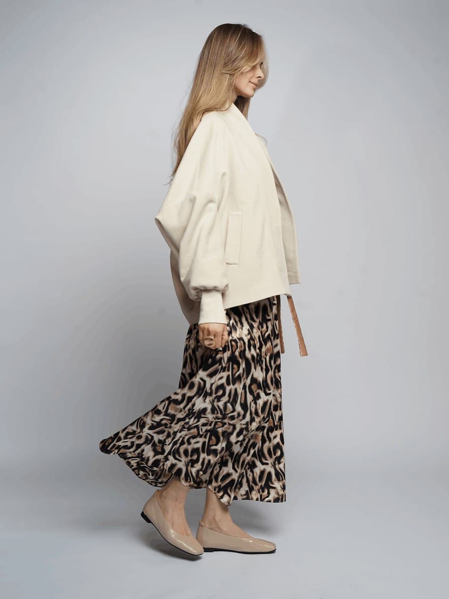 кашемировое полупальто